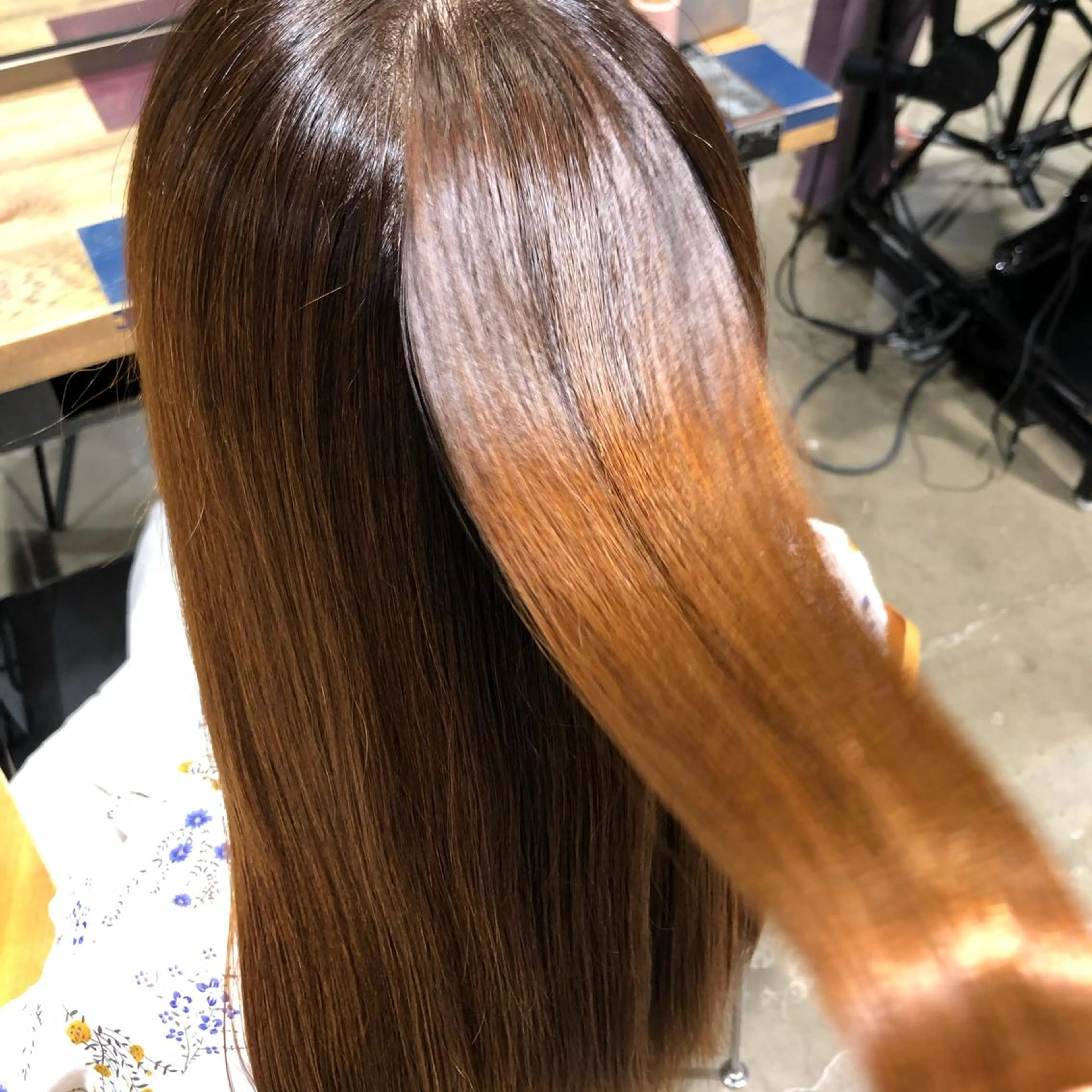 ロング カラー ヘアアレンジ グラデーションカラー トリートメント 【柔らか透明感✨/ 似合せ前髪】大石葉月のヘアスタイル