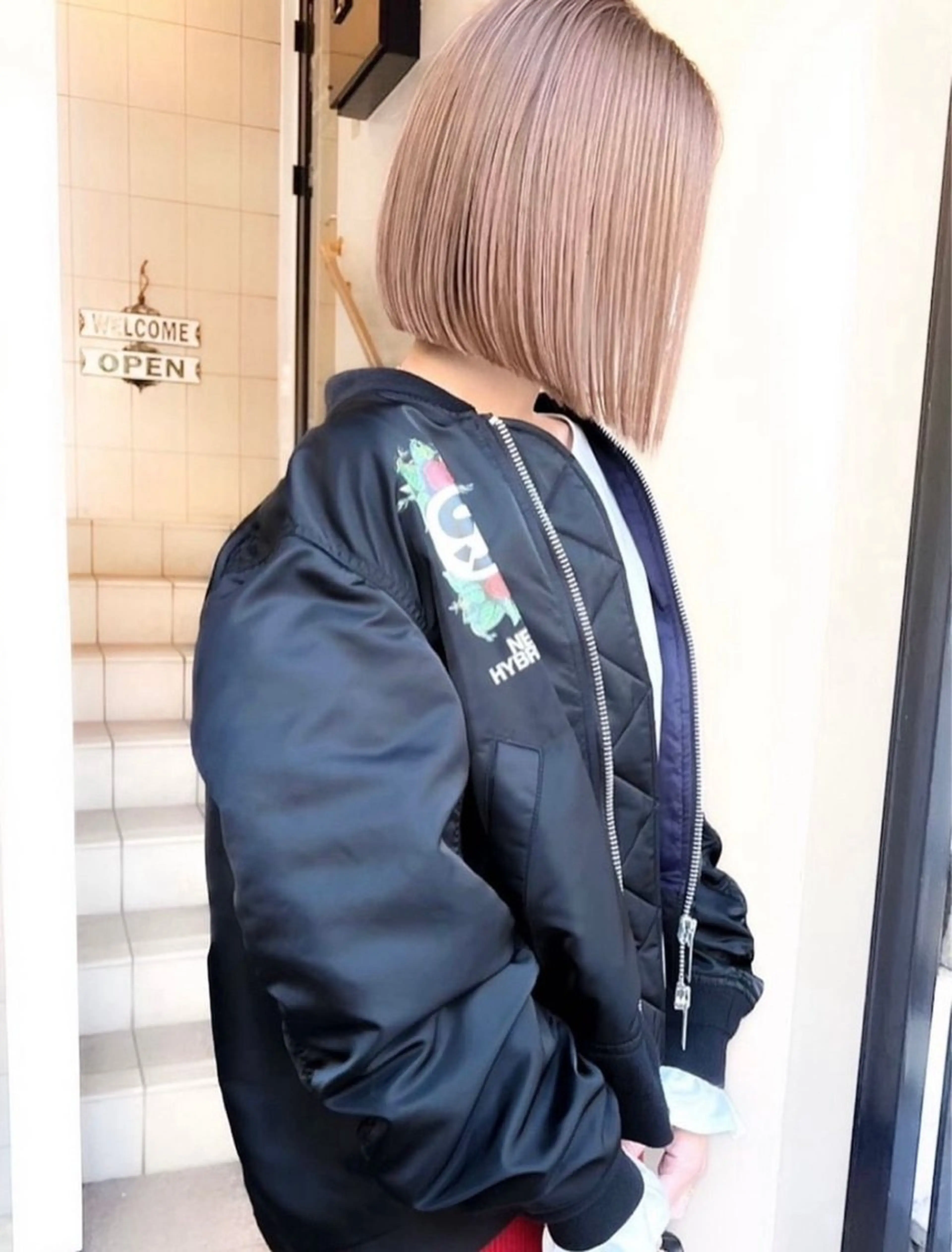 ショート カラー ヘアカラー ハイトーンボブ 💎凜💎のヘアスタイル