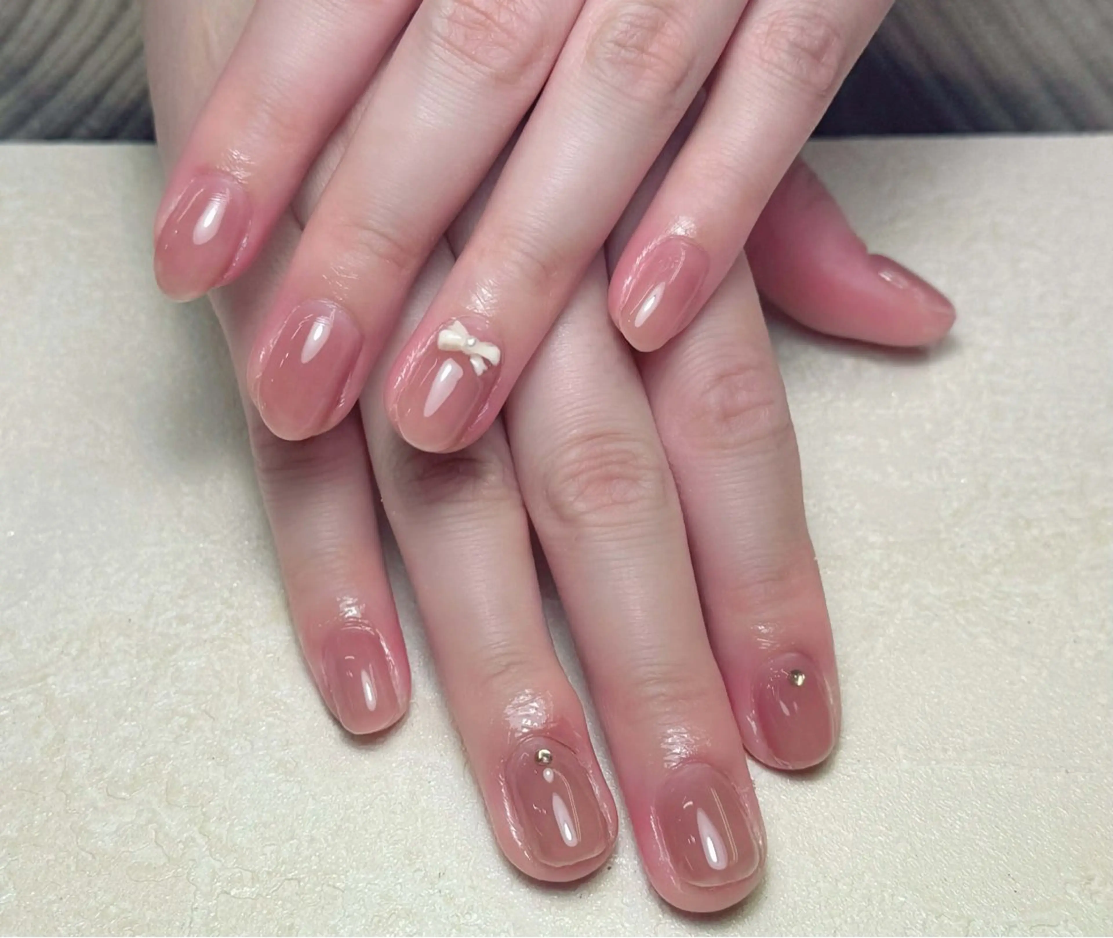 ネイル アートネイル 長さ出し フレンチネイル ジェルネイル ガーリー ハンドネイル 中野駅から2分 MEO NAILのネイルデザイン