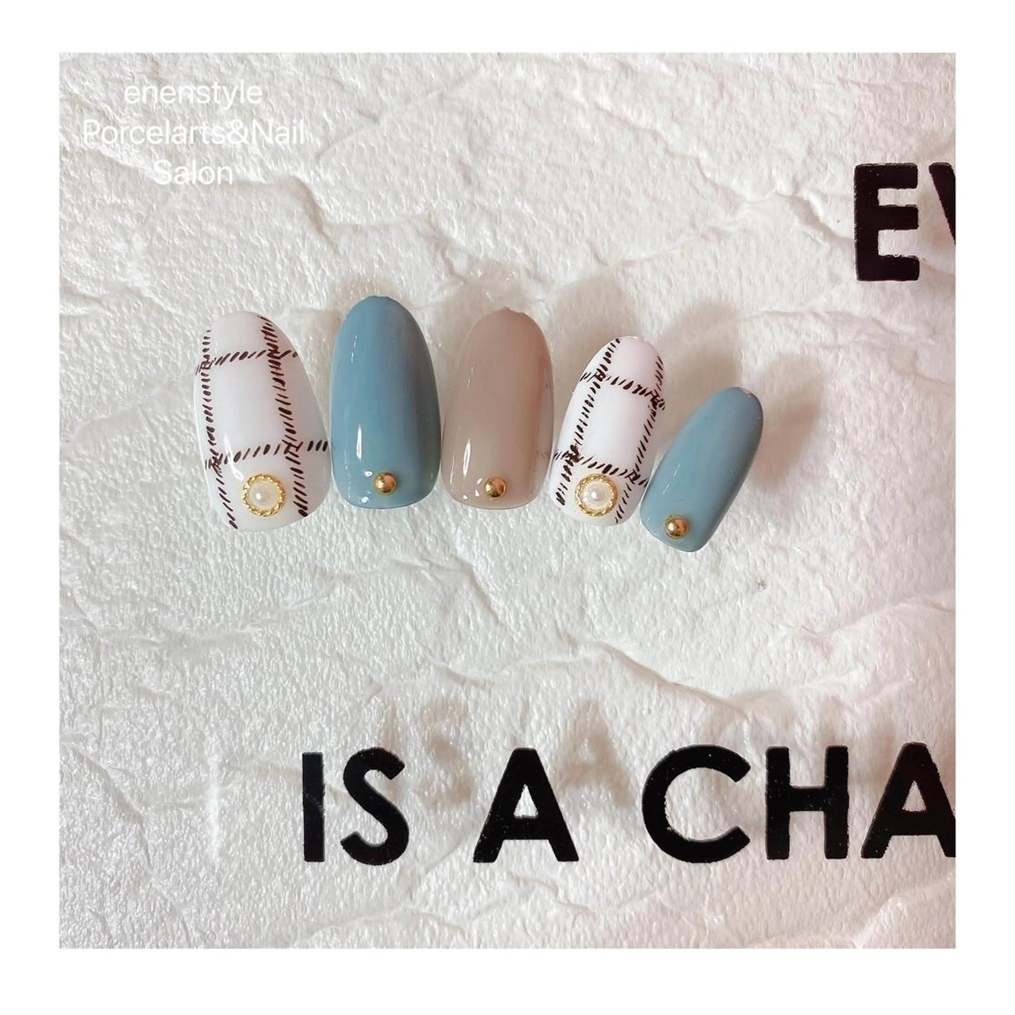 ミディアム ネイル 👑enen style👑のネイルデザイン