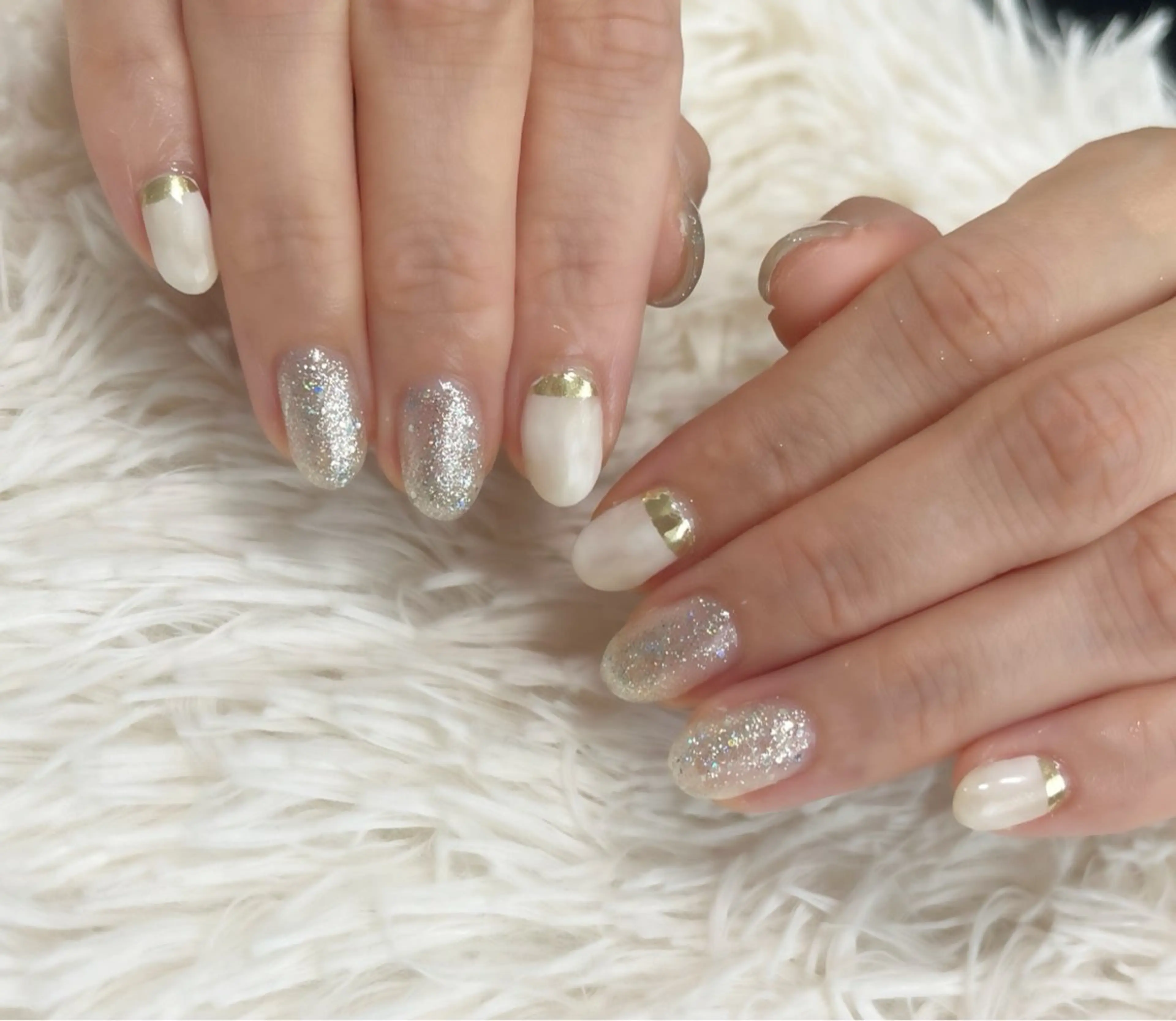 ネイル オフィスネイル ハンドネイル 島田 亜紀のネイルデザイン