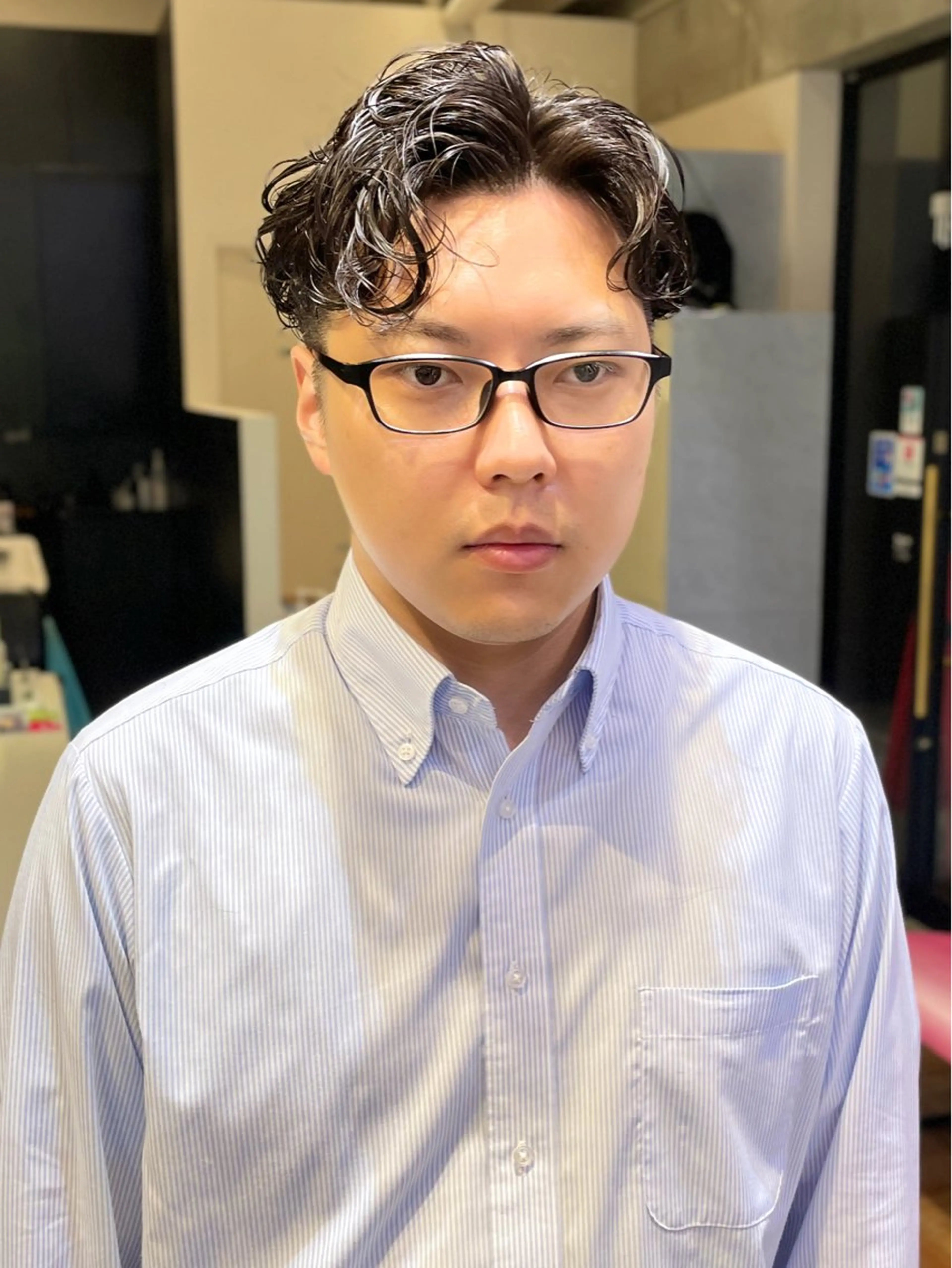 ショート パーマ メンズ LIBERTY-A所属・西大島美容師 渡部仁太のヘアスタイル