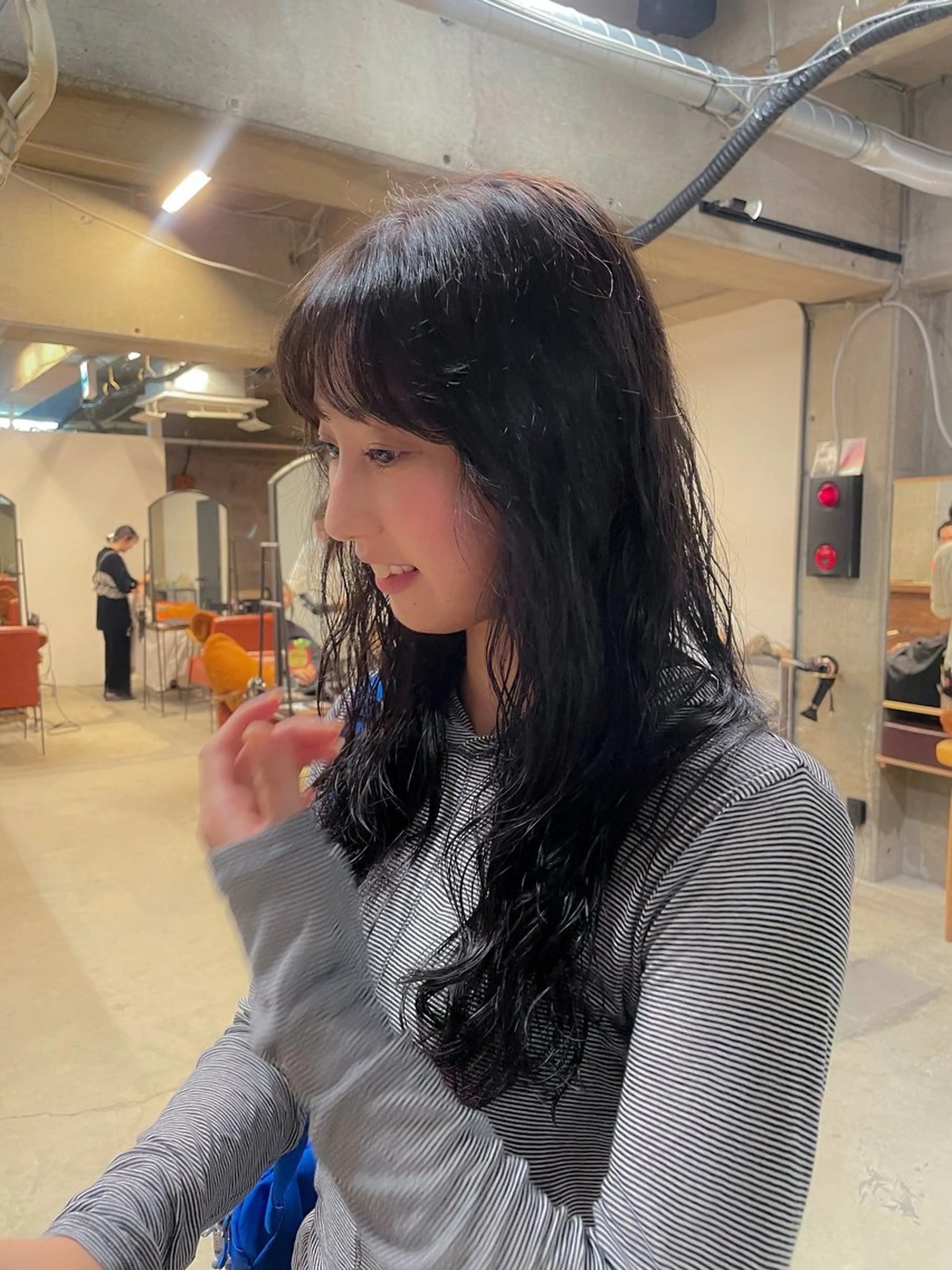 ロング パーマ パーマ/レイヤー 岩山丈一郎のヘアスタイル