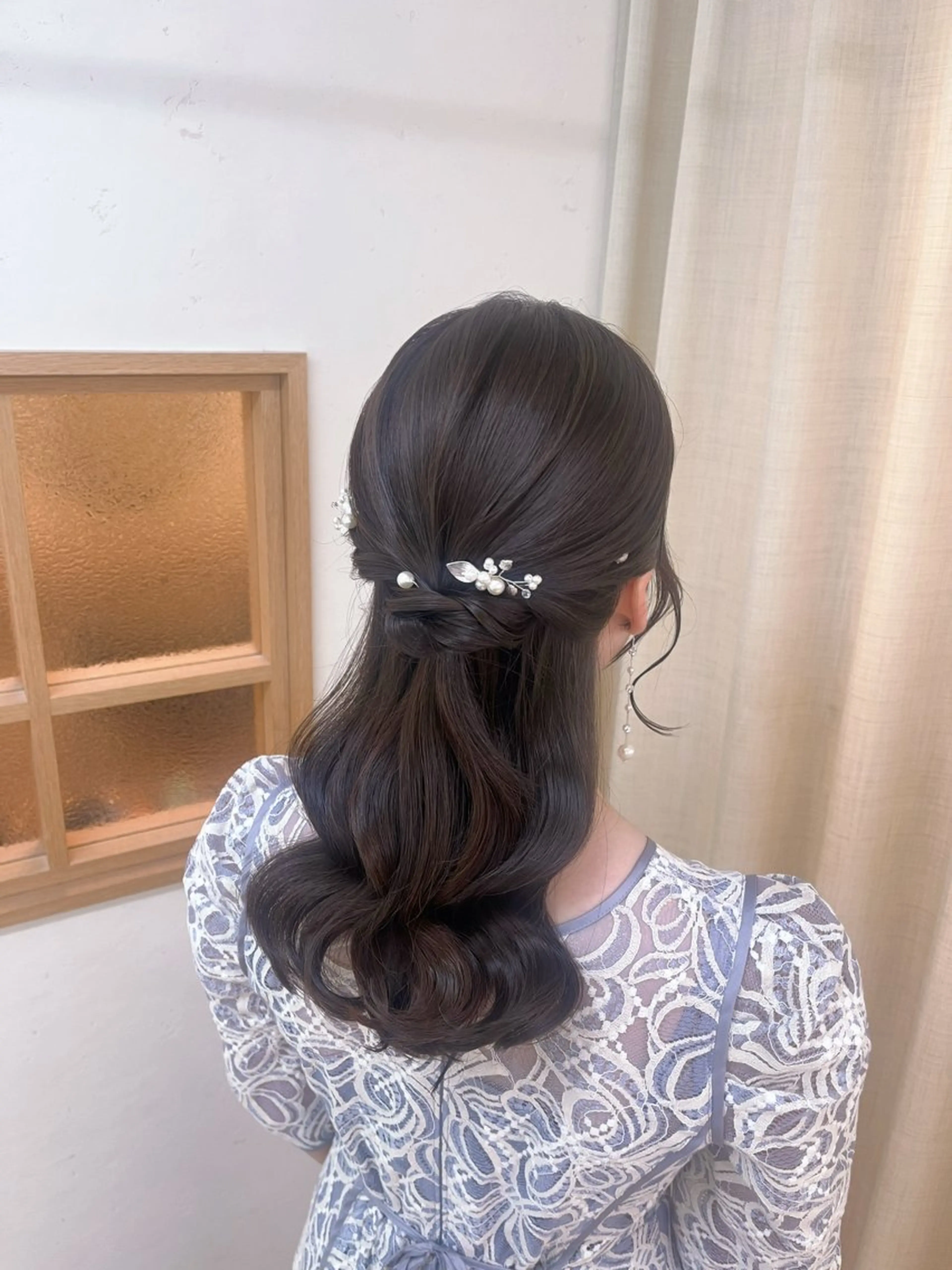 ヘアアレンジ ハーフアップ ヘアセット 垢抜けヘアメイク🫧 JURI🪽のヘアスタイル