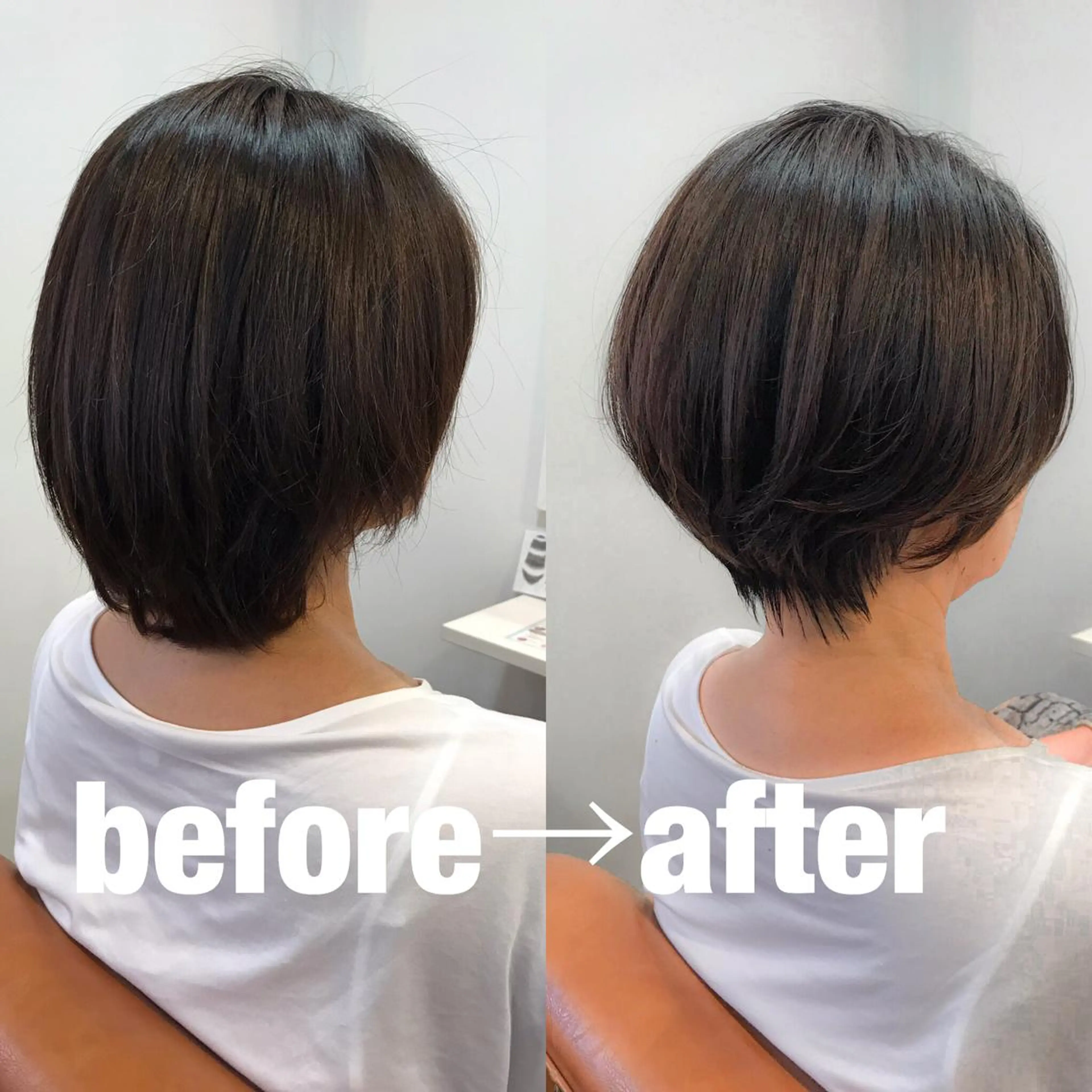 ショート 艶カラー/フェイス レイヤー/たむのヘアスタイル