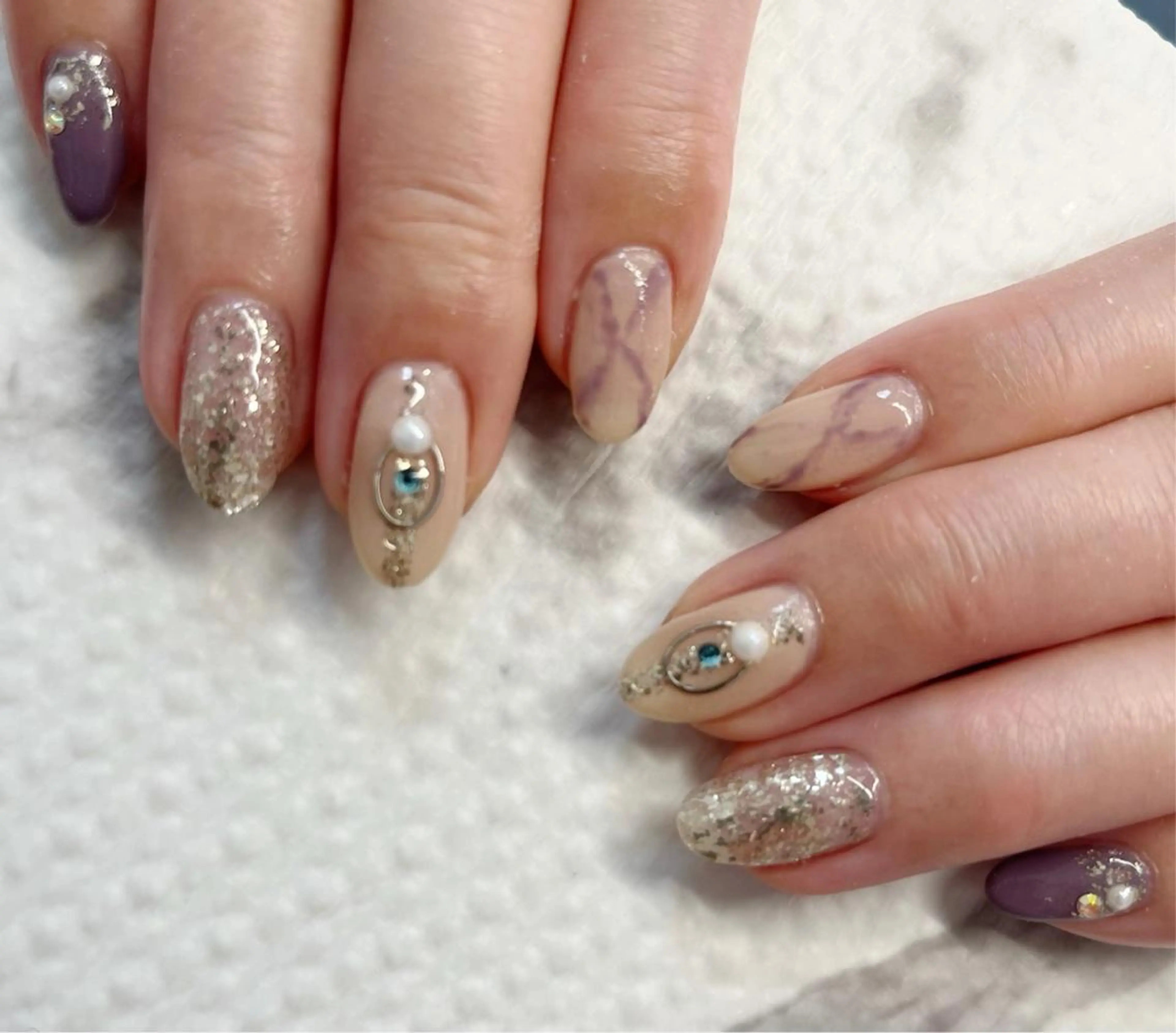 ネイル フットネイル グリーン オフィスネイル ワンカラーネイル 春ネイル Lily Blancheのその他イメージ