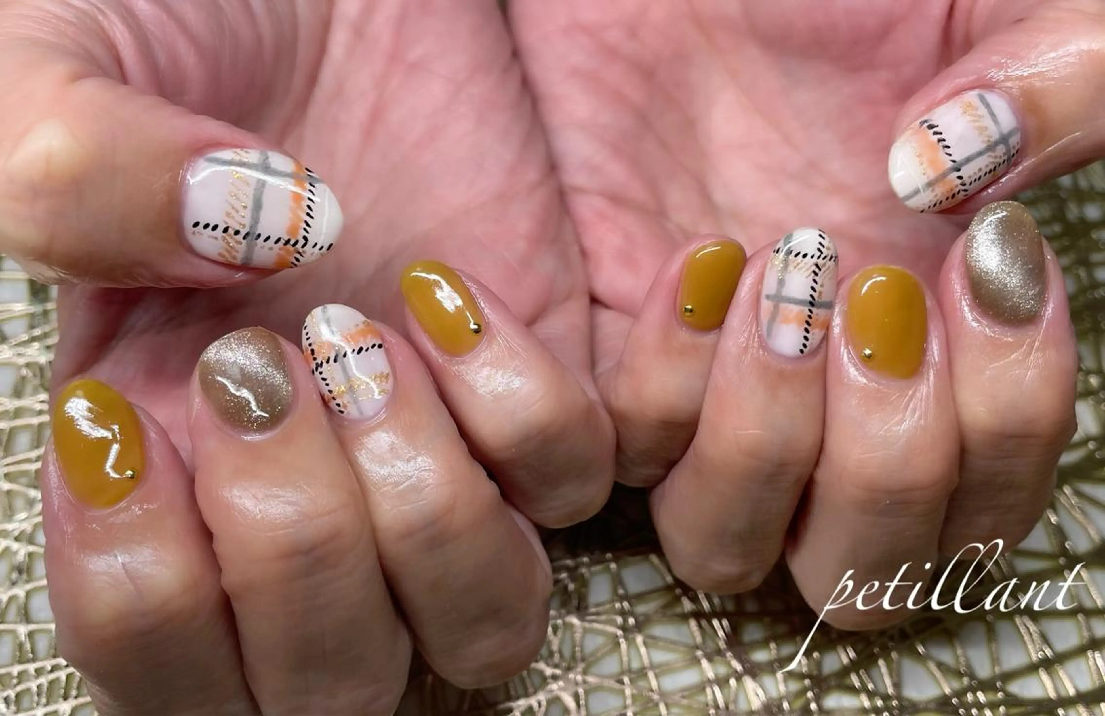 ネイル アートネイル 持ち込み nail salon petillantのネイルデザイン