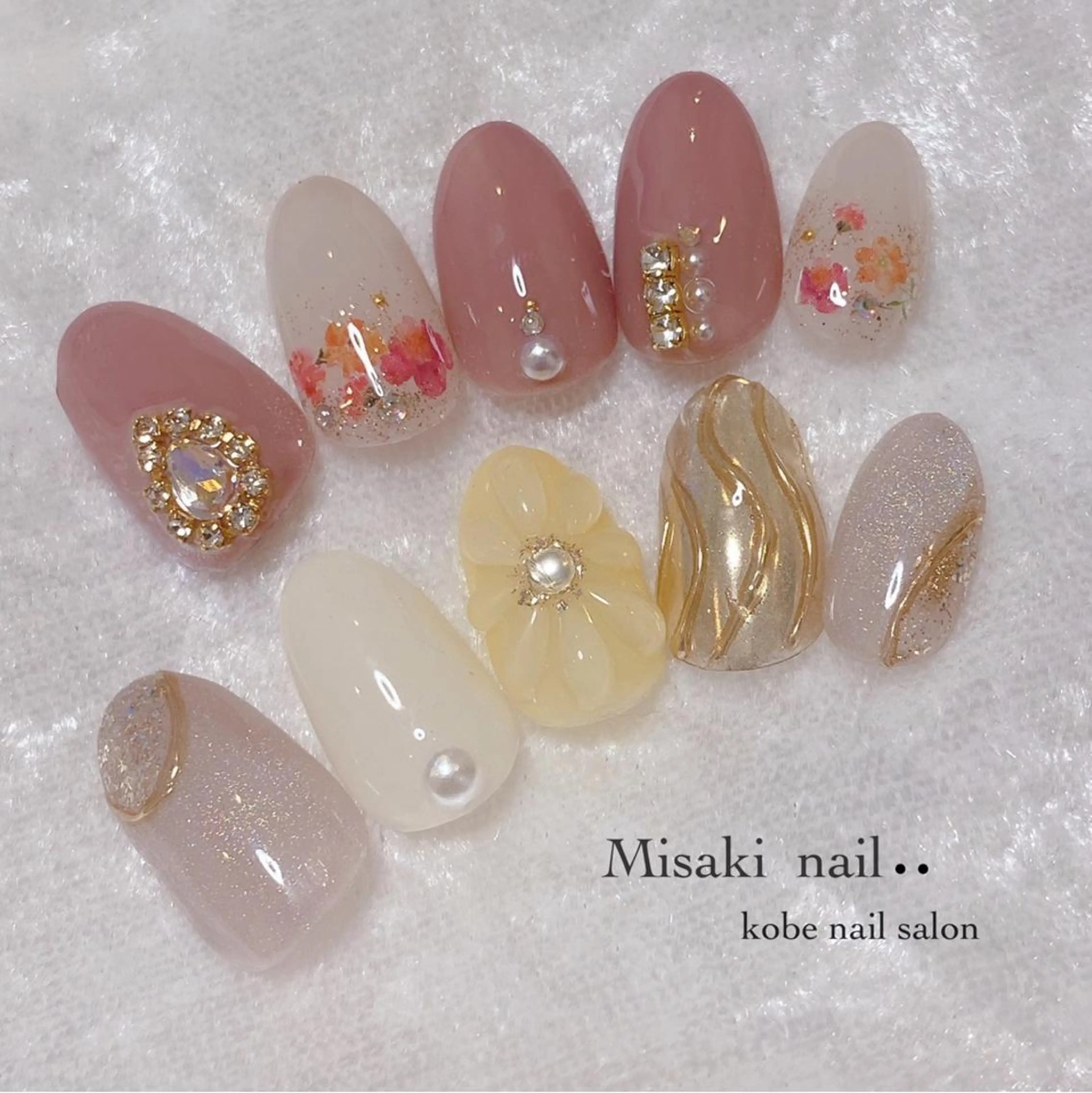 ネイル 韓国ネイル ワンホンネイル ハンドネイル nailsalon miinailsのネイルデザイン