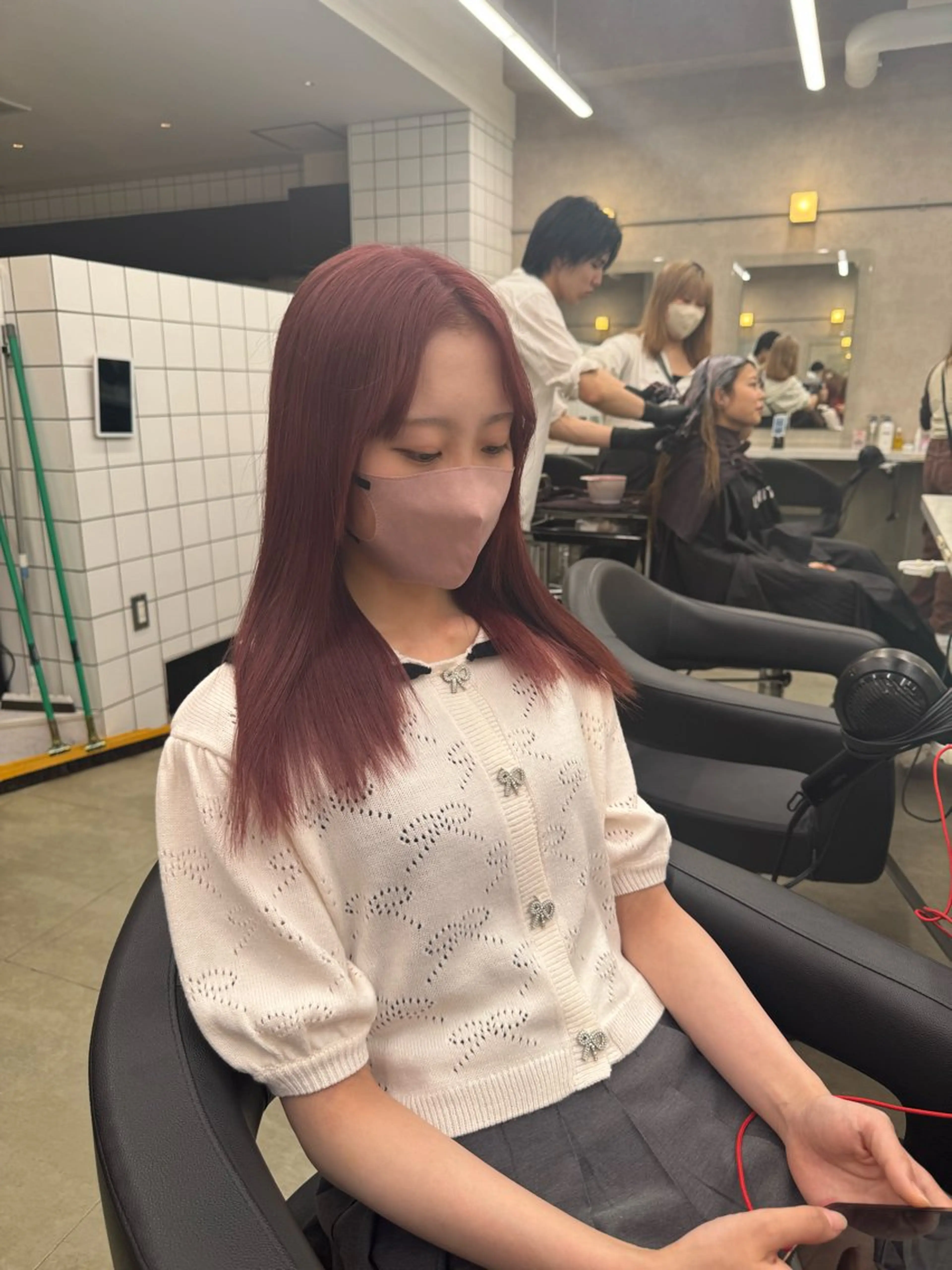 ロング カラー パーマ ヘアアレンジ メンズ キッズ 韓国系🇰🇷🩶 艶暗髪/MEIのヘアスタイル