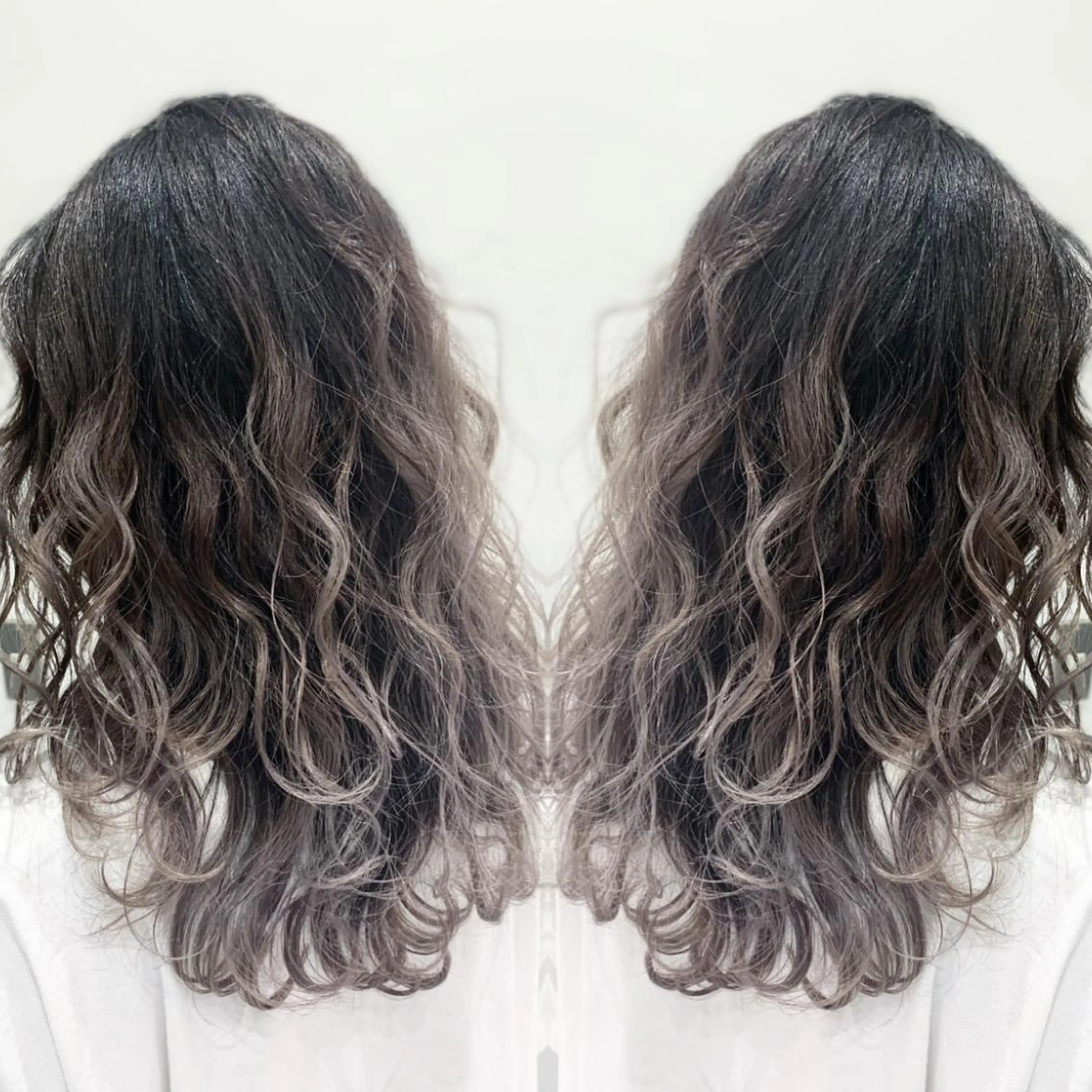 セミロング カラー バレイヤージュ レイヤーカット カット ヘアカラー N° jillva ♦️川端裕司♦️のヘアスタイル