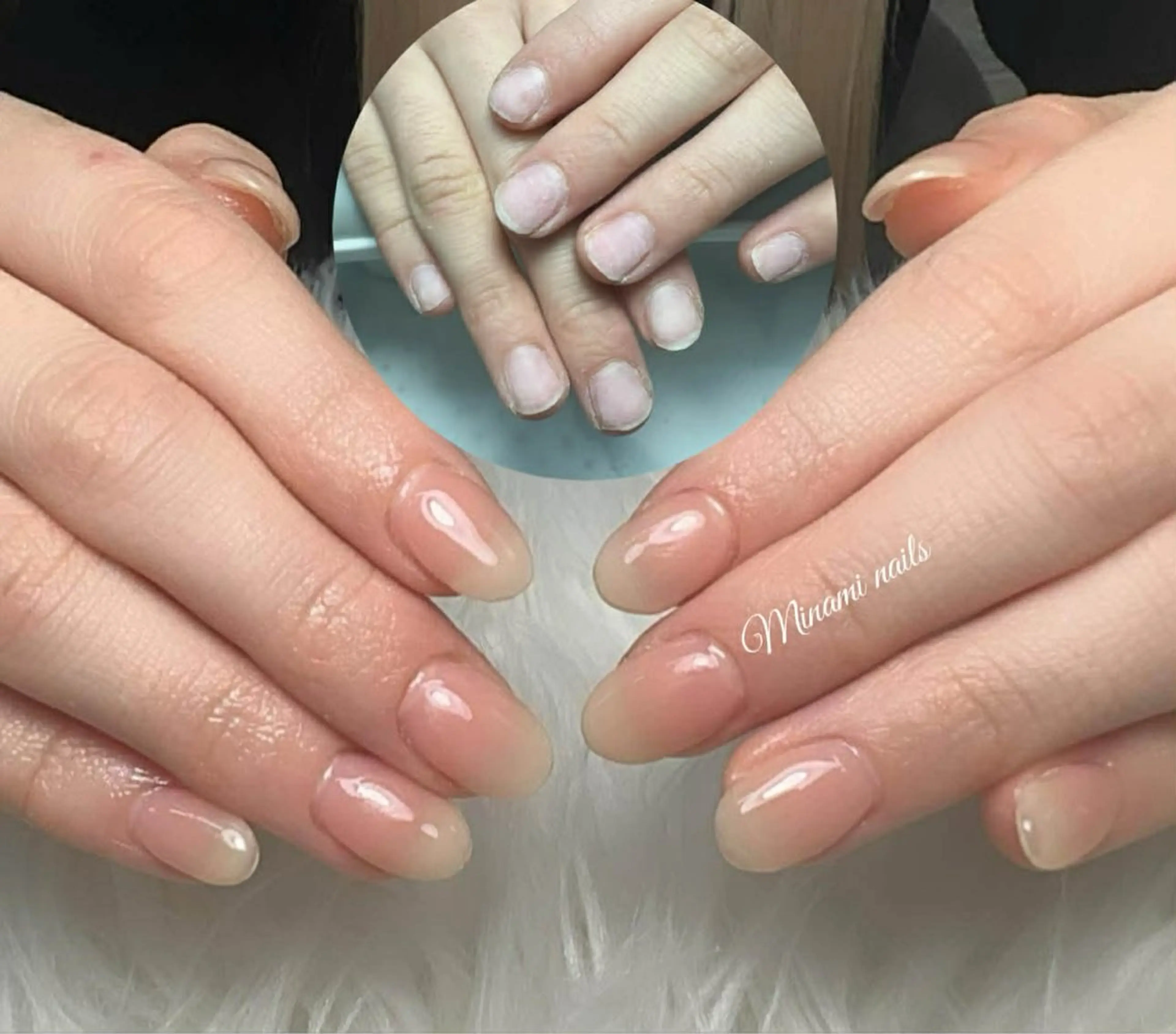 ネイル アートネイル オーロラネイル ガーリー キラキラネイル 韓国ネイル ハンドネイル Minami Nailsのネイルデザイン