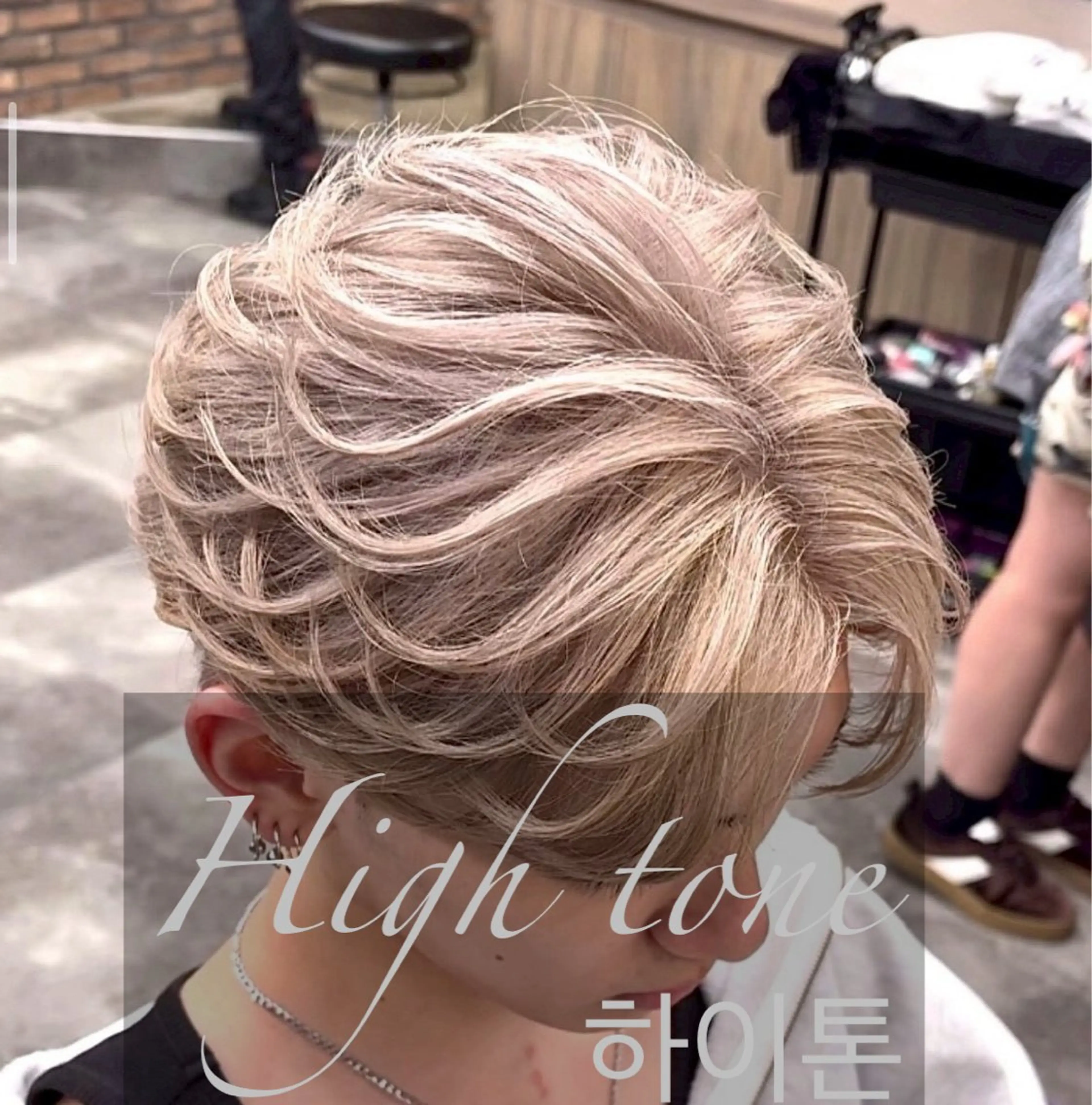 メンズ メンズハイトーン 佐藤 晏璃のヘアスタイル
