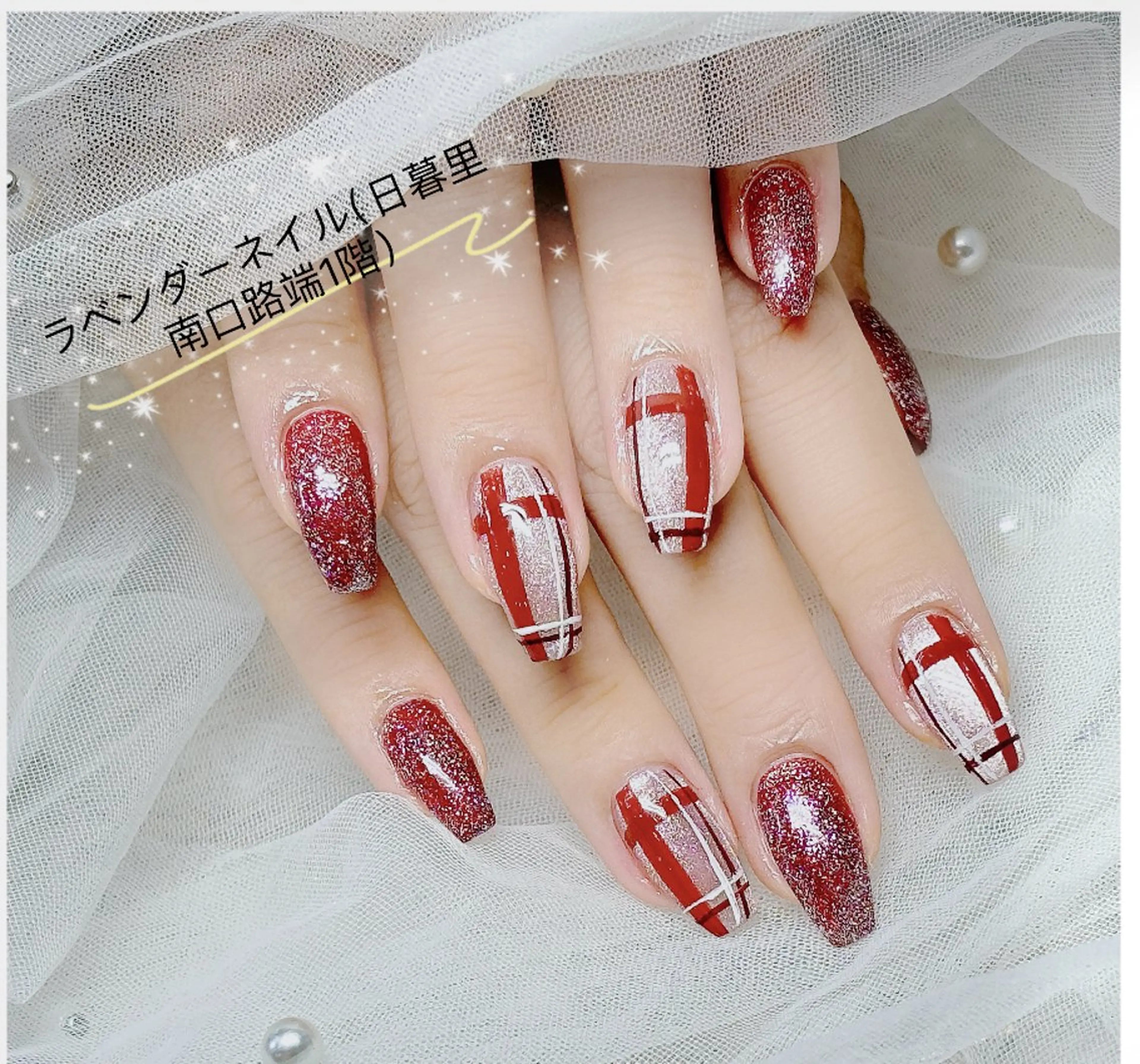 ネイル アートネイル フラッシュネイル フットネイル グラデーション 氷ネイル・うるうるネイル 日暮里2 lavenderのネイルデザイン