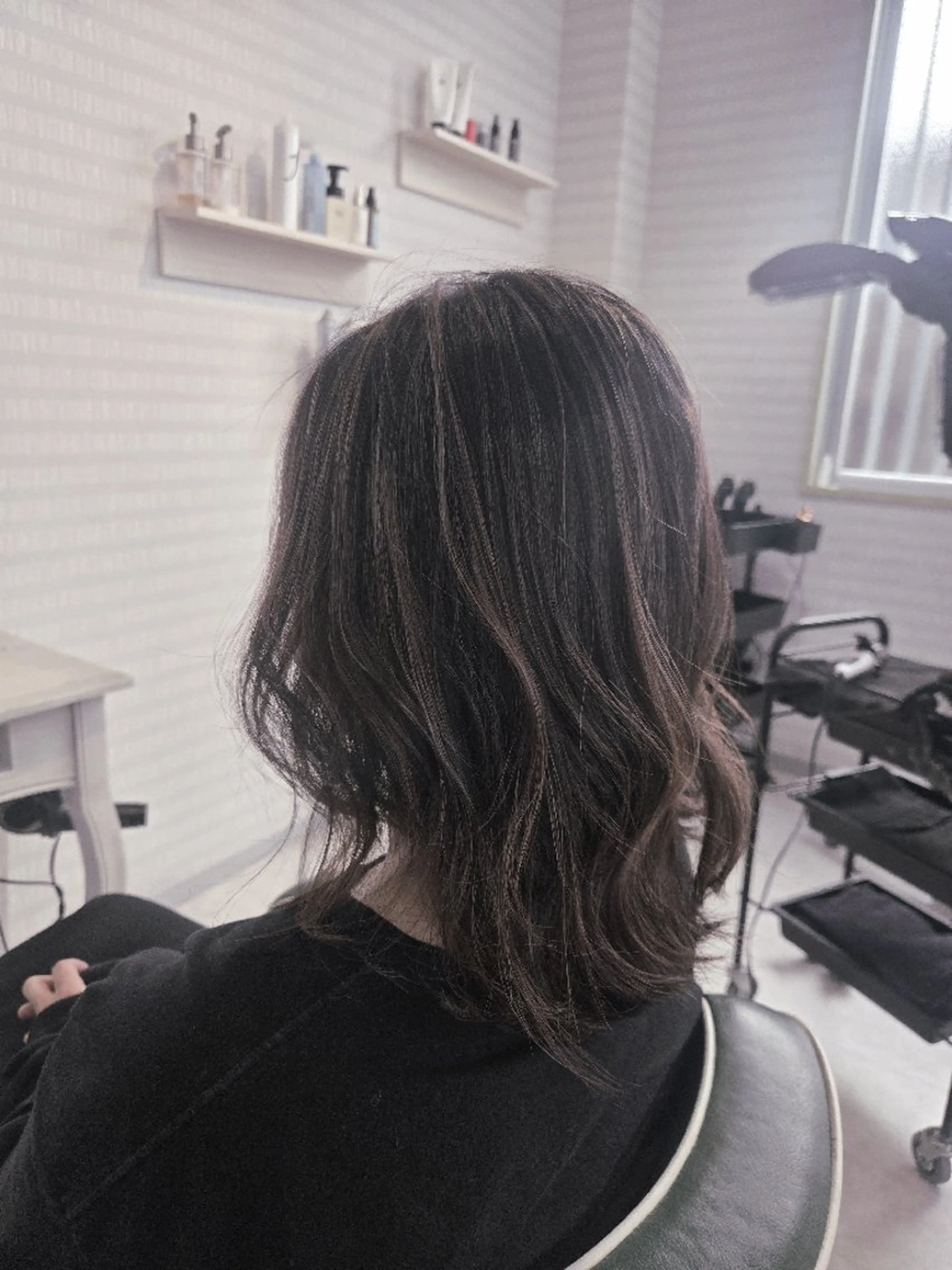 セミロング カット ヘアカラー 【ハイライトに自信】 福田 将太のヘアスタイル