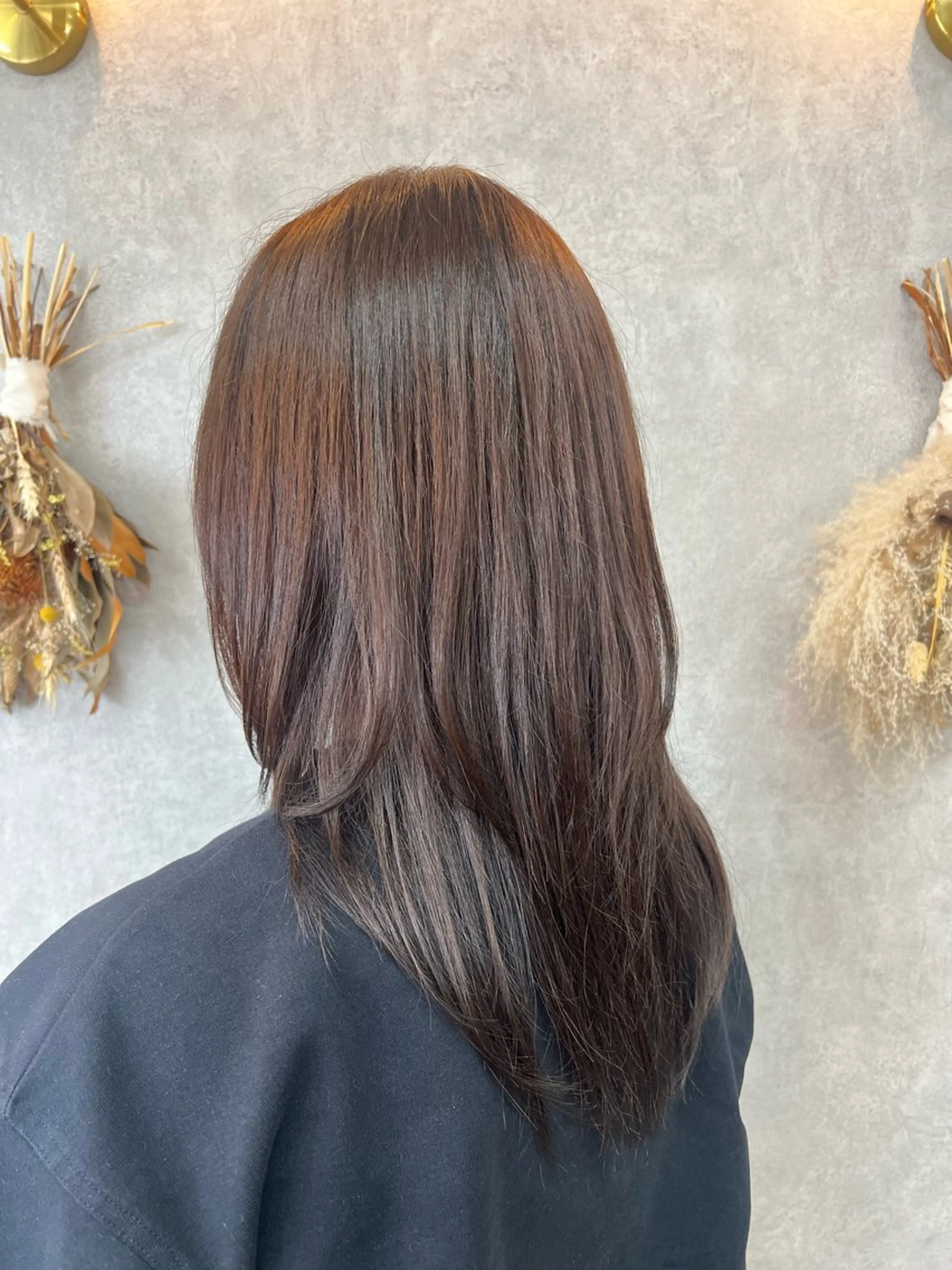 セミロング カラー レイヤーカット ウルフカット ウルフレイヤー 松本 心雪🌱‬のヘアスタイル