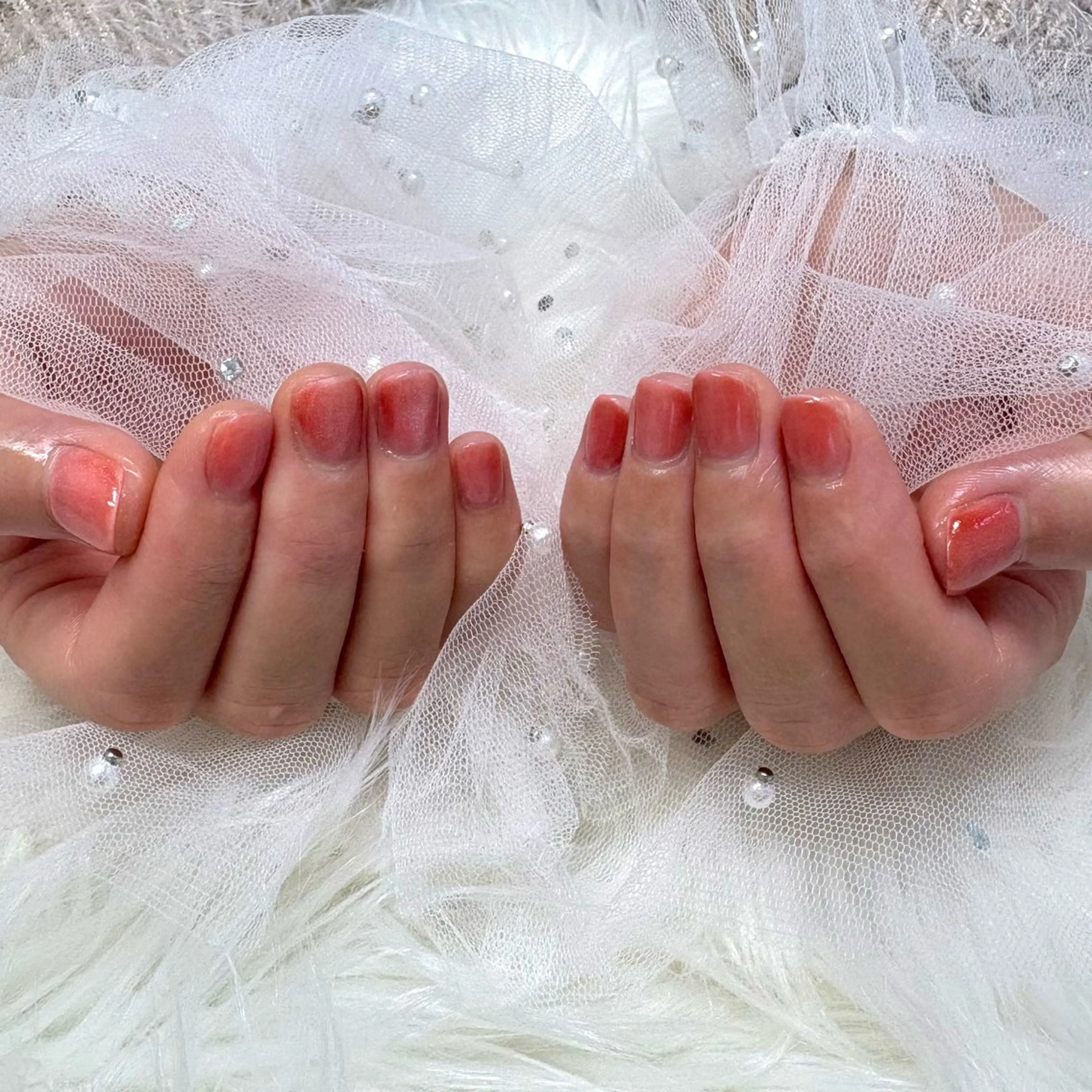 ネイル マグネットネイル ピンク ハンドネイル SHINE nail salonのネイルデザイン