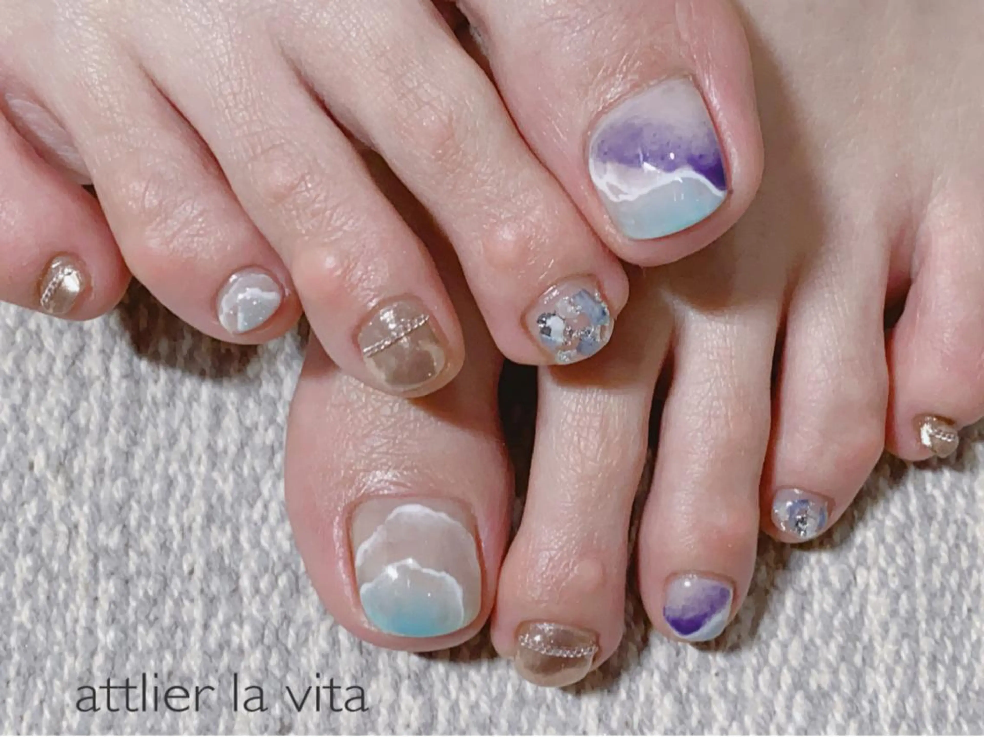ネイル フットネイル atelier la vita所属・lavita. mimuraのネイルデザイン