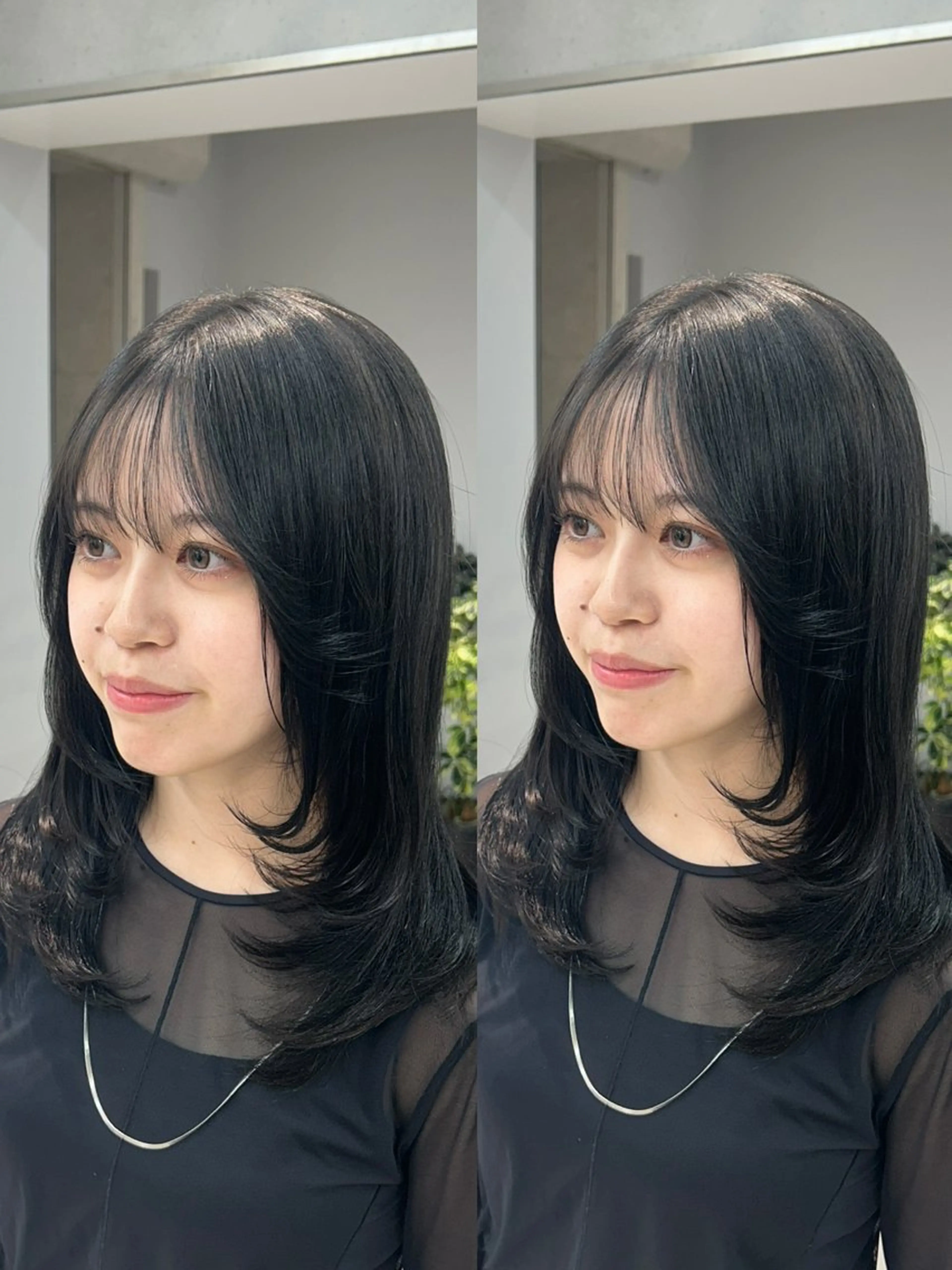 セミロング くびれボブレイヤー 渋谷/kougaのヘアスタイル