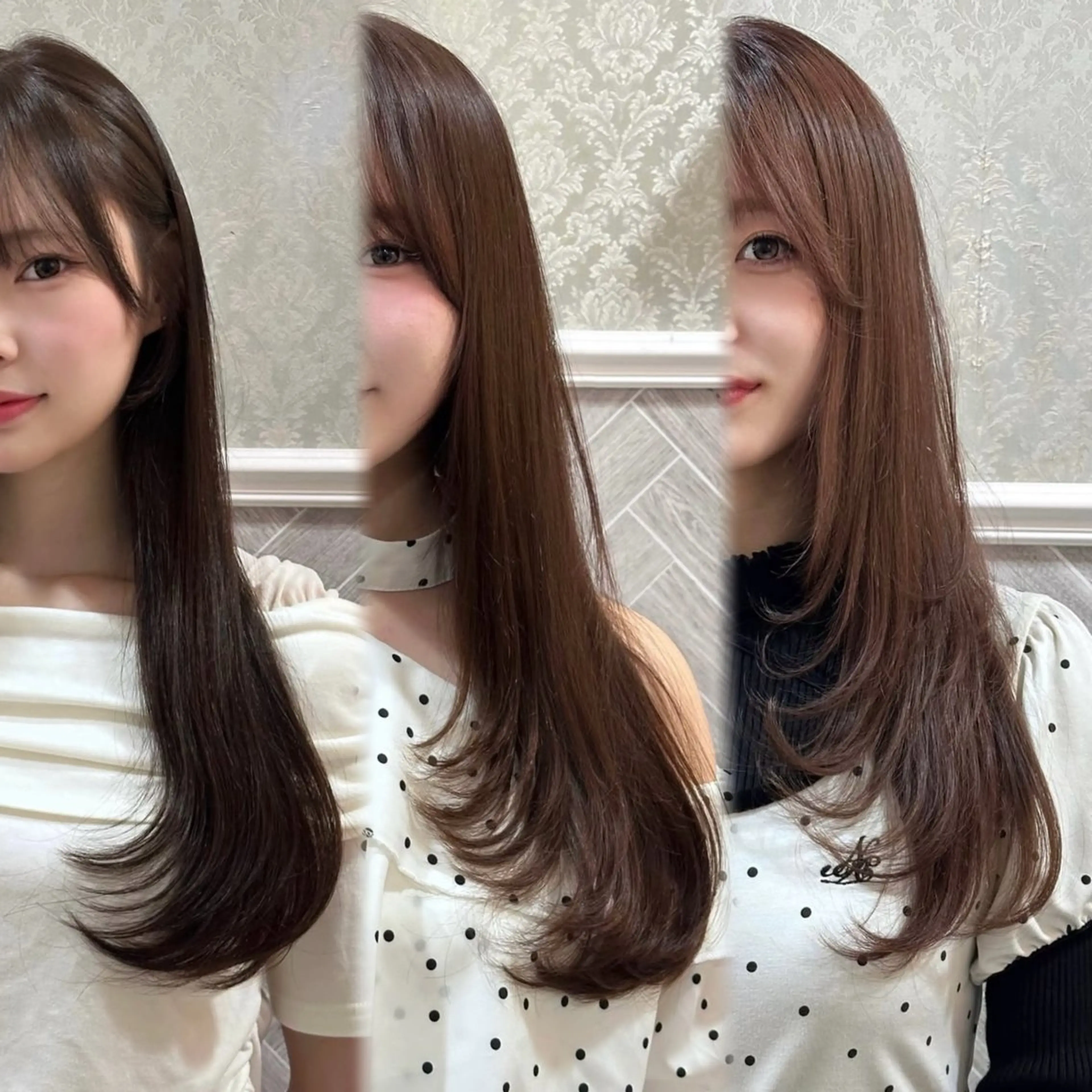 ロング カット レイヤー/顔周り /ボブ/銀座/サラのヘアスタイル