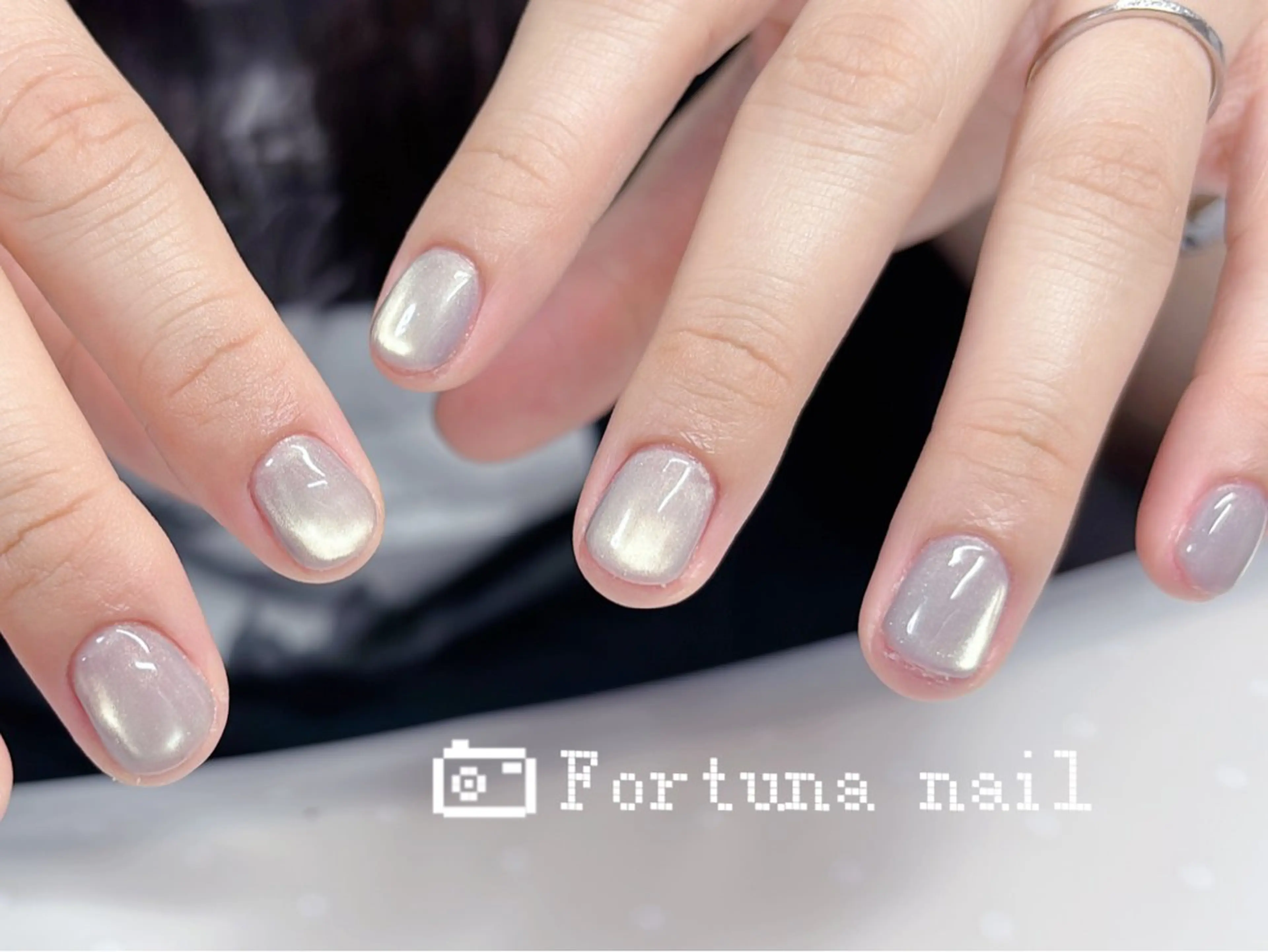 ネイル マグネットネイル Nail •Head スパFortunaのネイルデザイン