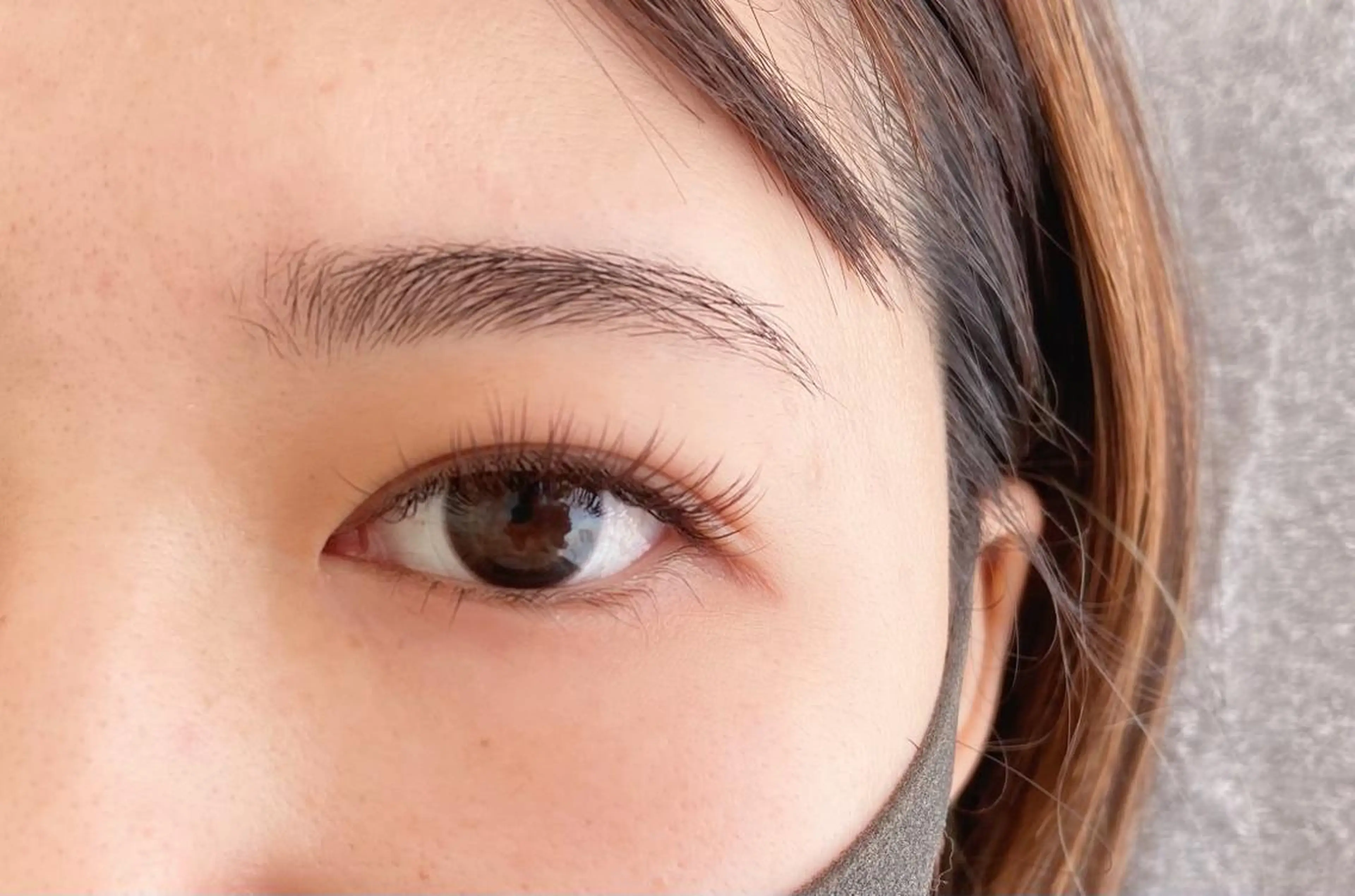 マツエク・マツパ カラーマツエク フラットラッシュ ナチュラル マツエク ARCHE南堀江 松岡仁美のマツエク・マツパデザイン