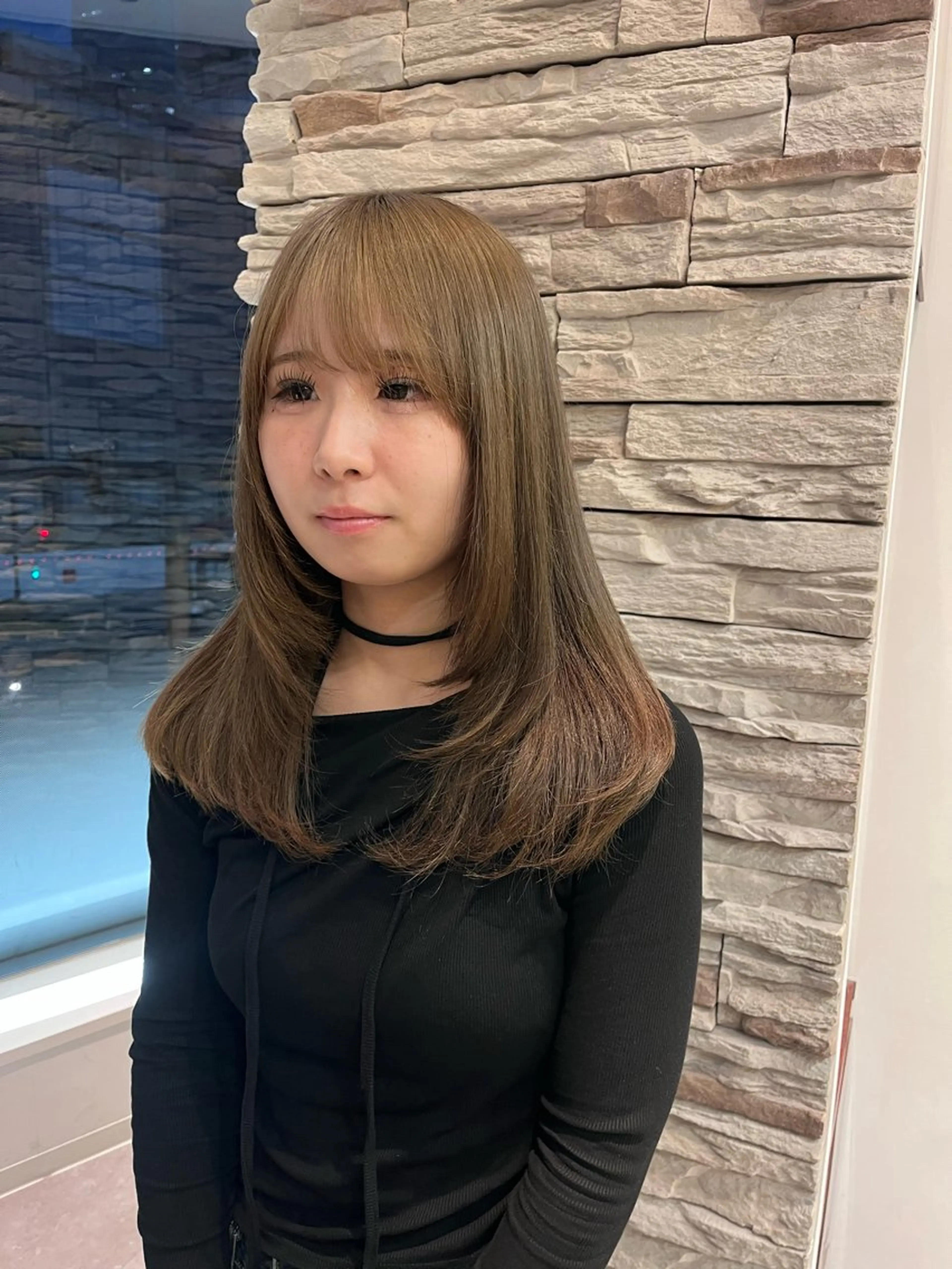 セミロング カット 𝒩𝑜𝓃𝑜 / lenahcARIAのヘアスタイル