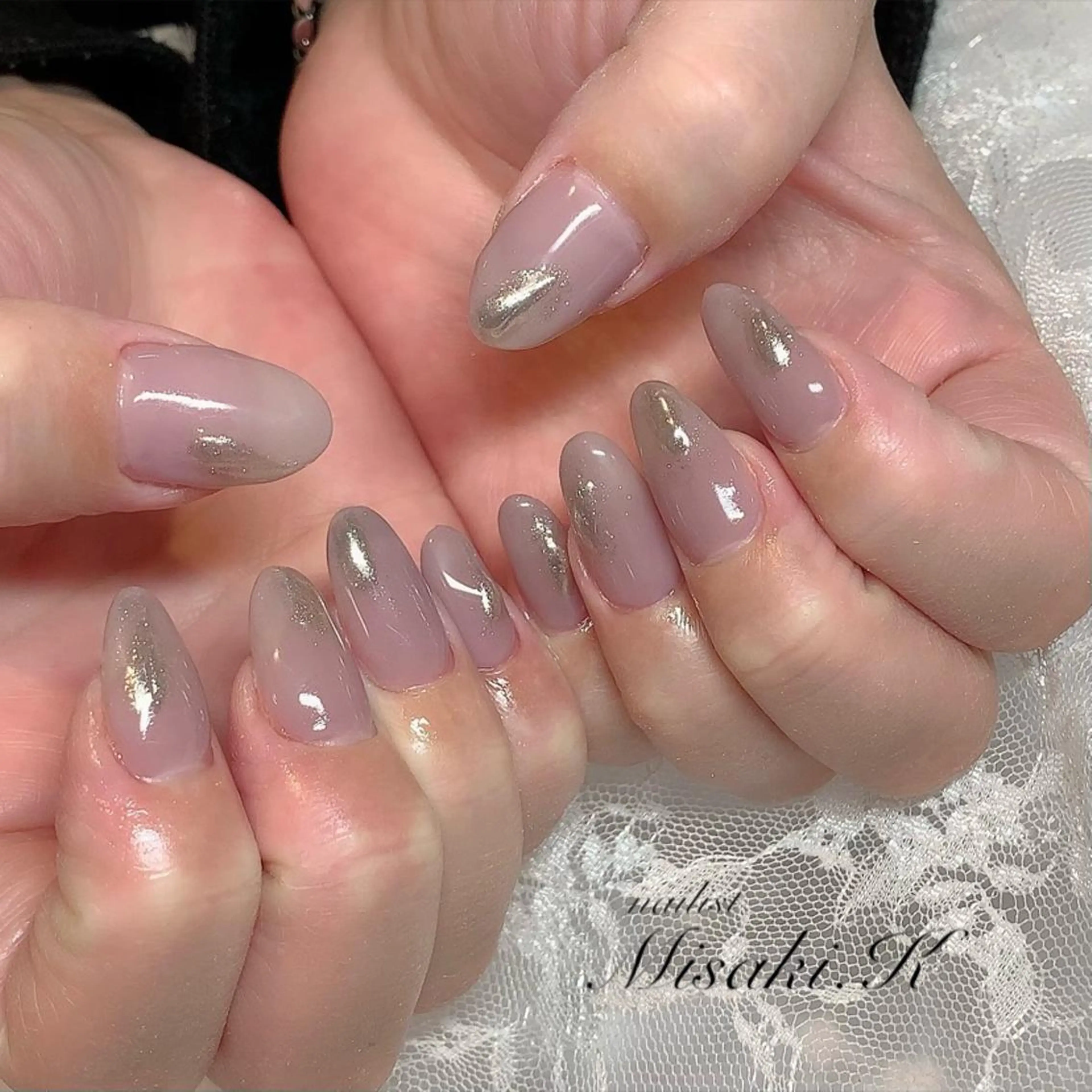 ネイル アートネイル ミラーネイル K. Misakiのネイルデザイン