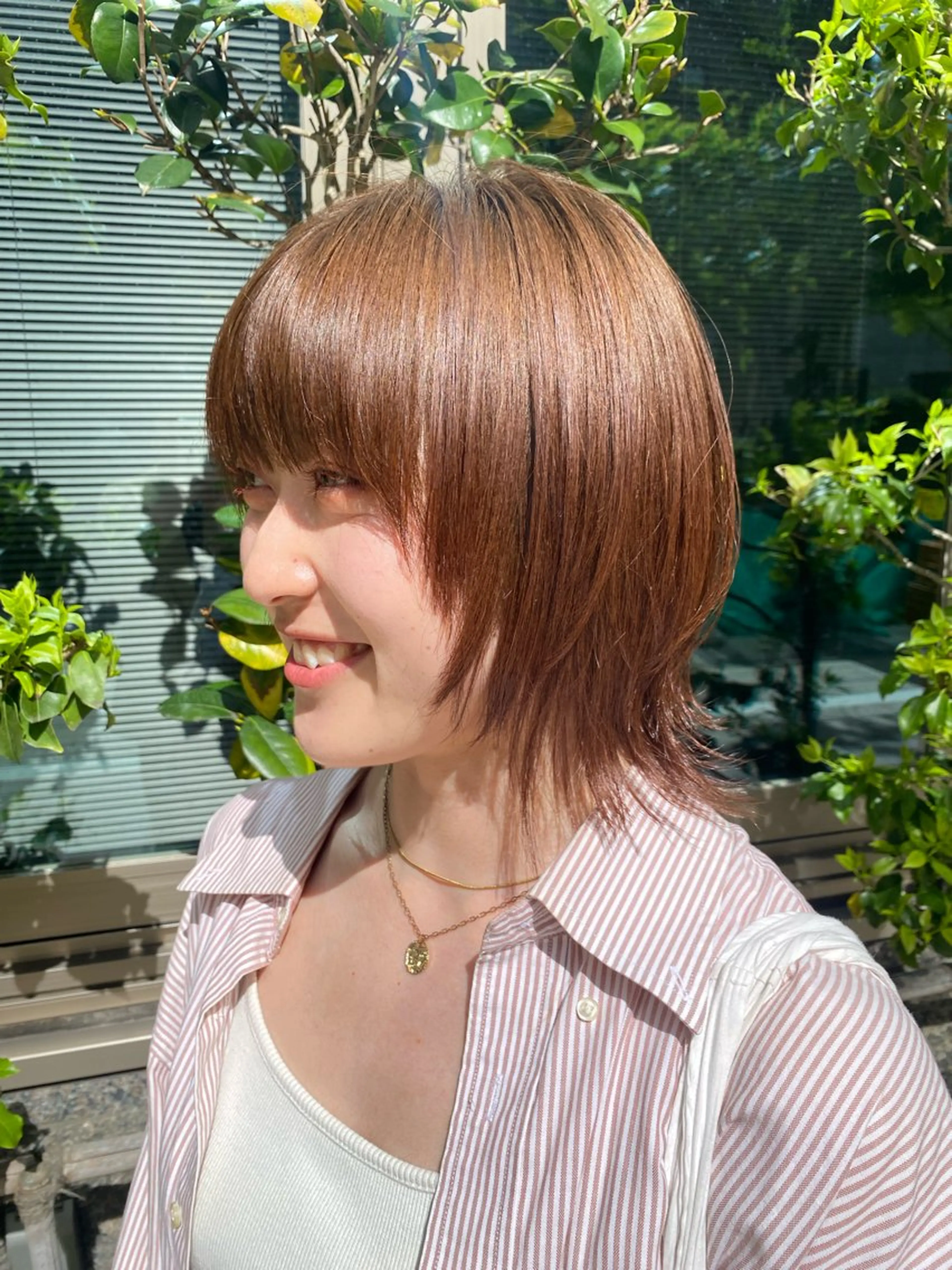 ミディアム レイヤーカット ウルフカット ウルフレイヤー 伊藤 優花のヘアスタイル