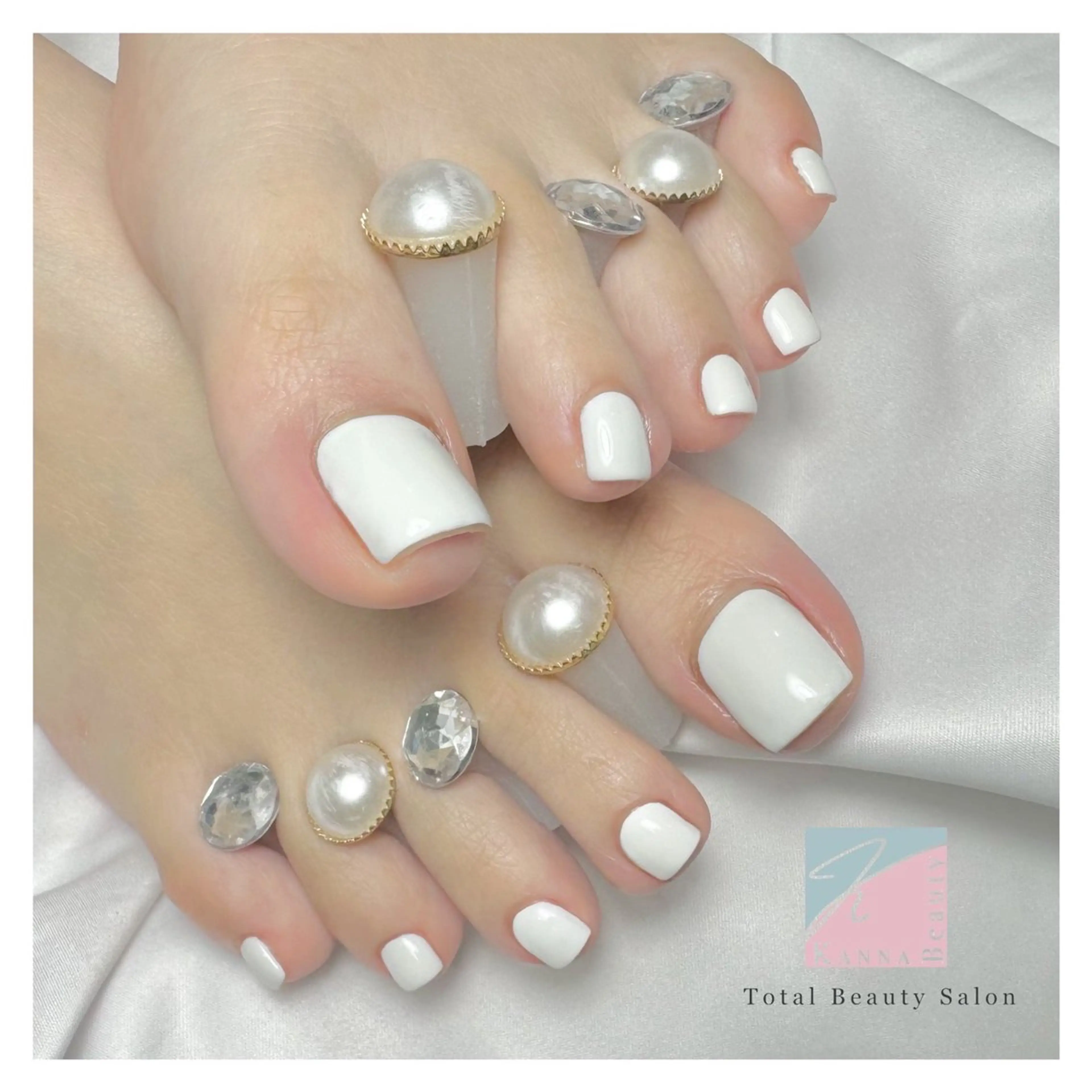 ネイル フットネイル ジェルネイル グラデーション キラキラネイル マグネットネイル Kanna Yuki カンナユキのネイルデザイン