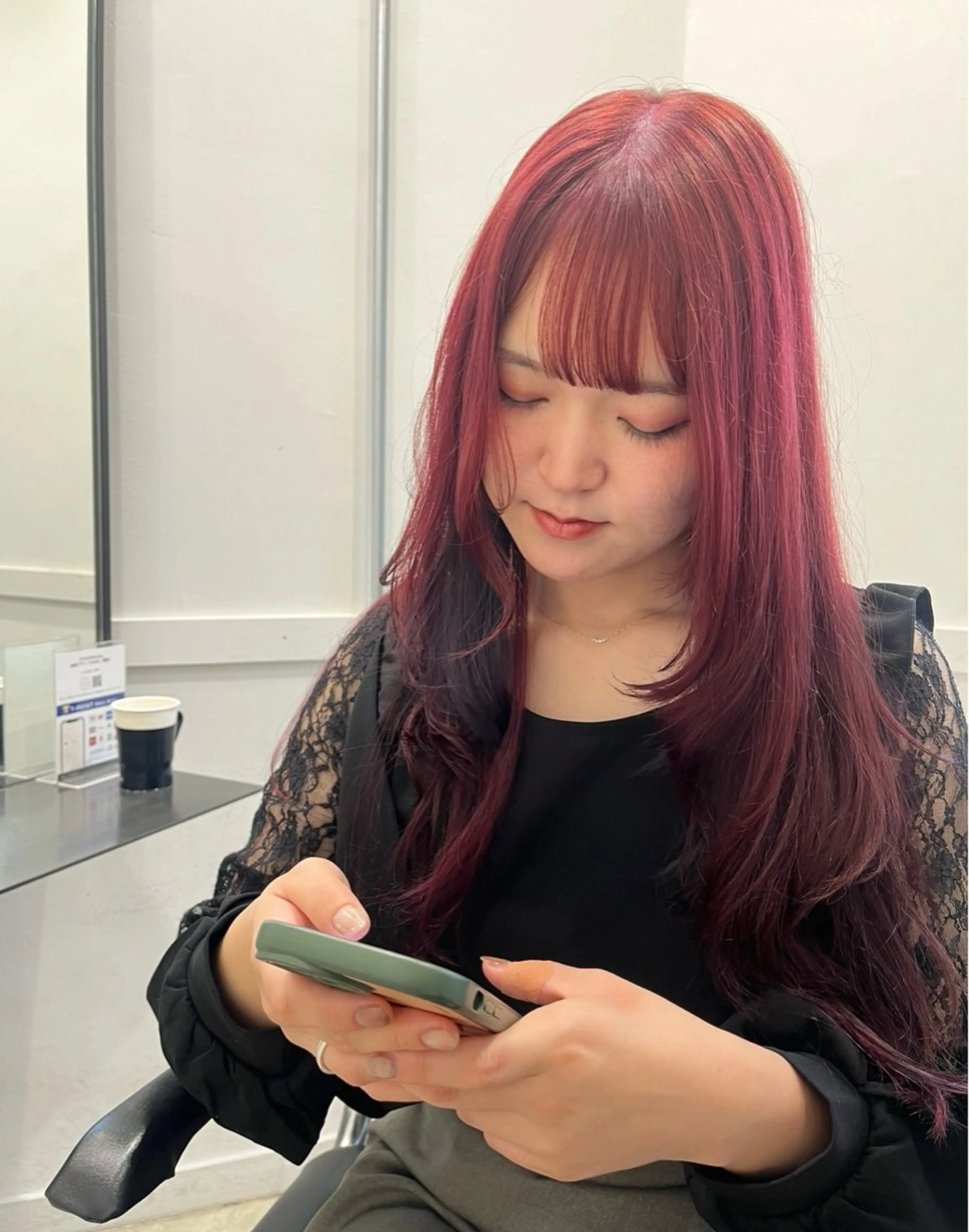 ロング カラー ブリーチ ブリーチなしカラー 【ただの天才 🎨】のヘアスタイル