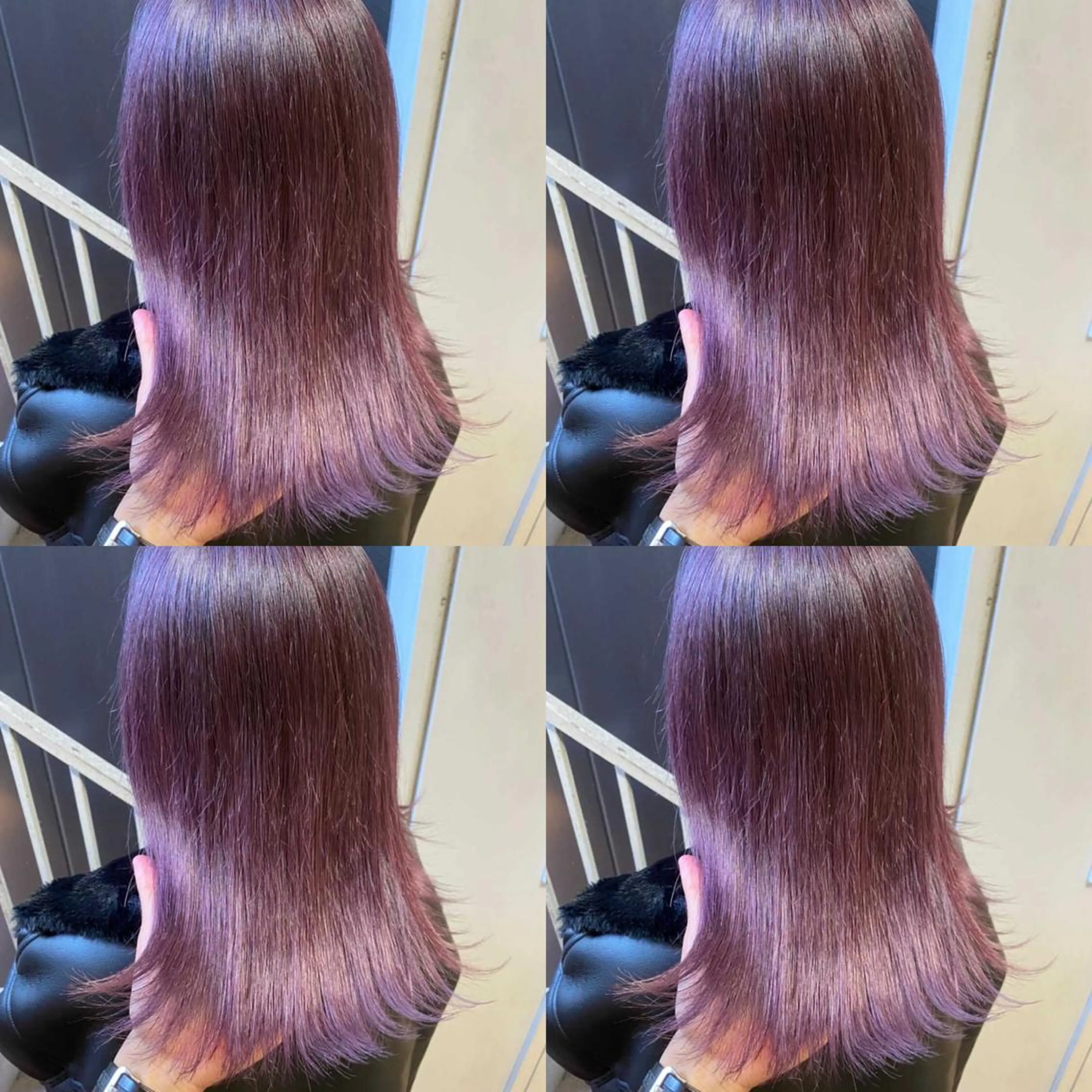 ミディアム ピンクラベンダー ✨髪質改善✖︎顔周り レイヤー✨ナカムラのヘアスタイル