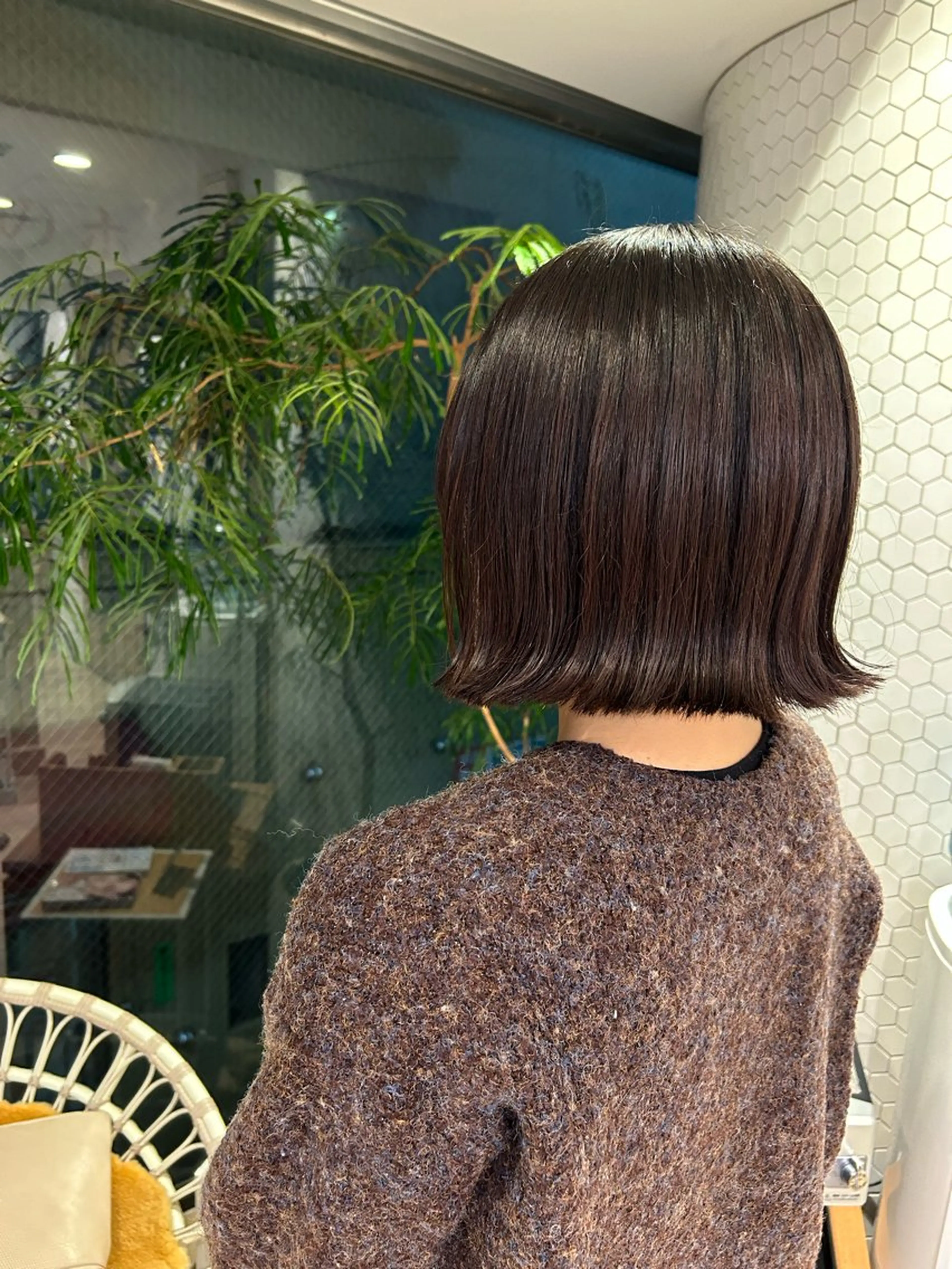 ミディアム ボブ 外ハネヘア 梅沢 優羽のヘアスタイル