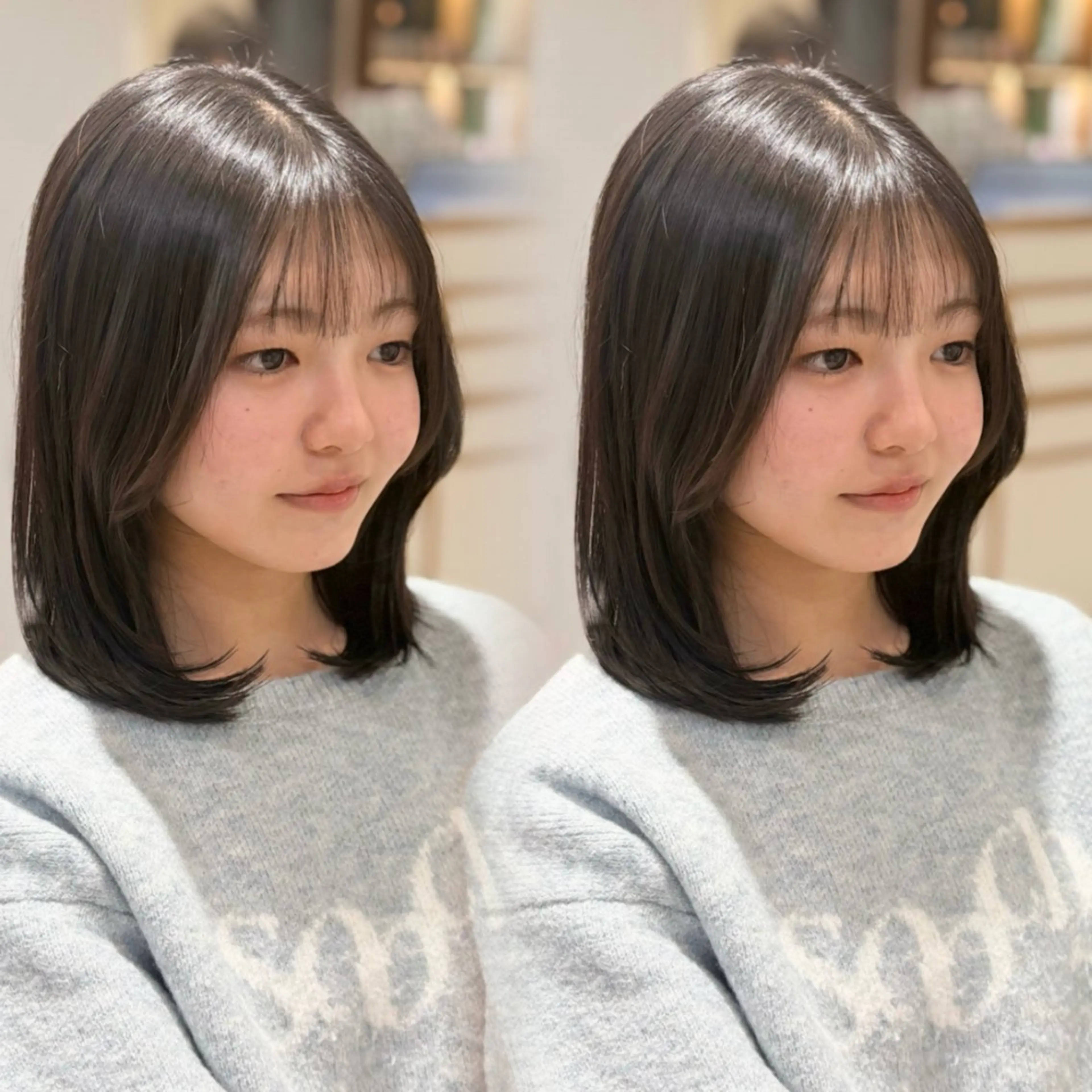 ミディアム くびれヘア くびれレイヤー レイヤーカット Kurumi 🩰カットモデル募集のヘアスタイル