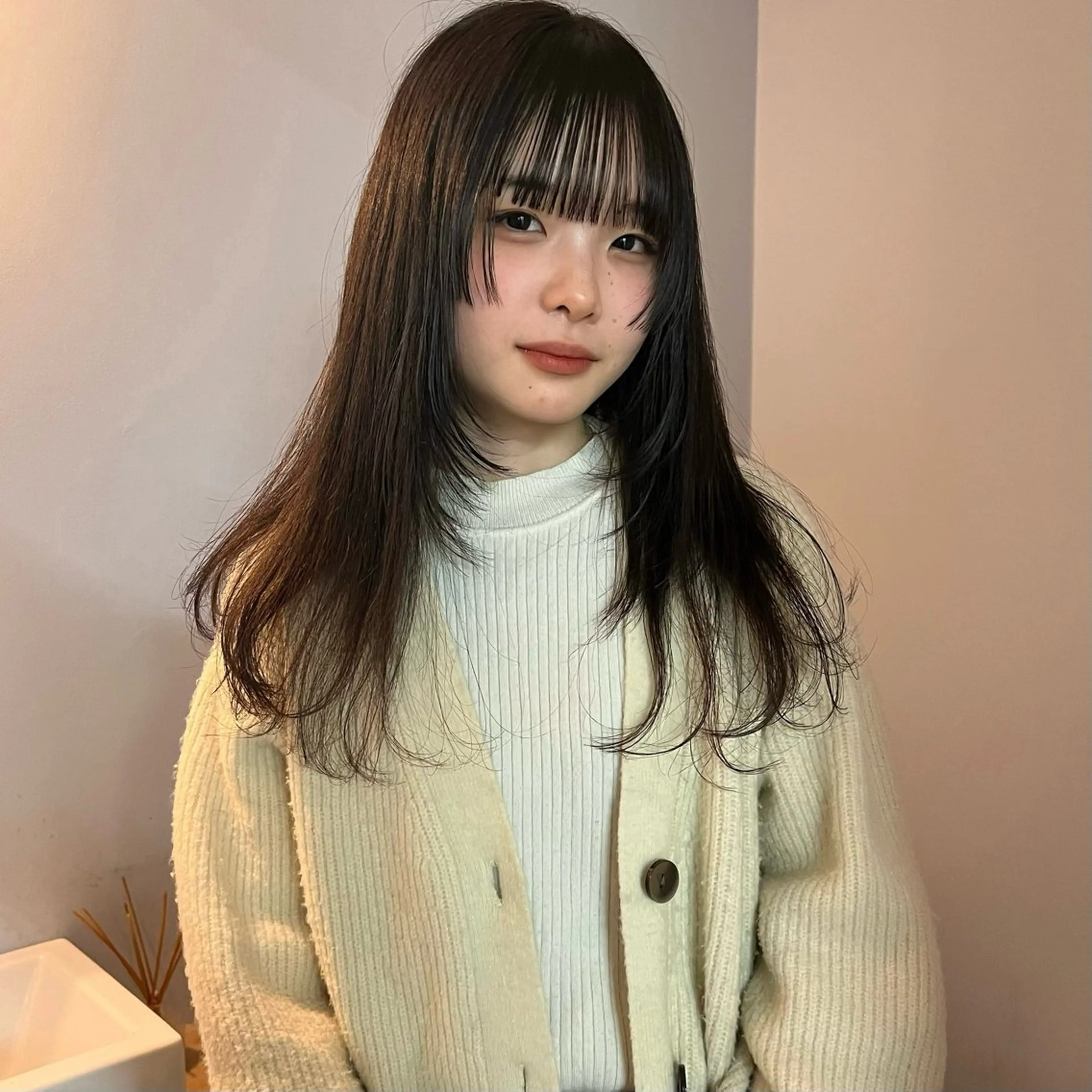 ロング 顔周りカット 舟橋耀/ブリーチカラ ー/レイヤーカットのヘアスタイル