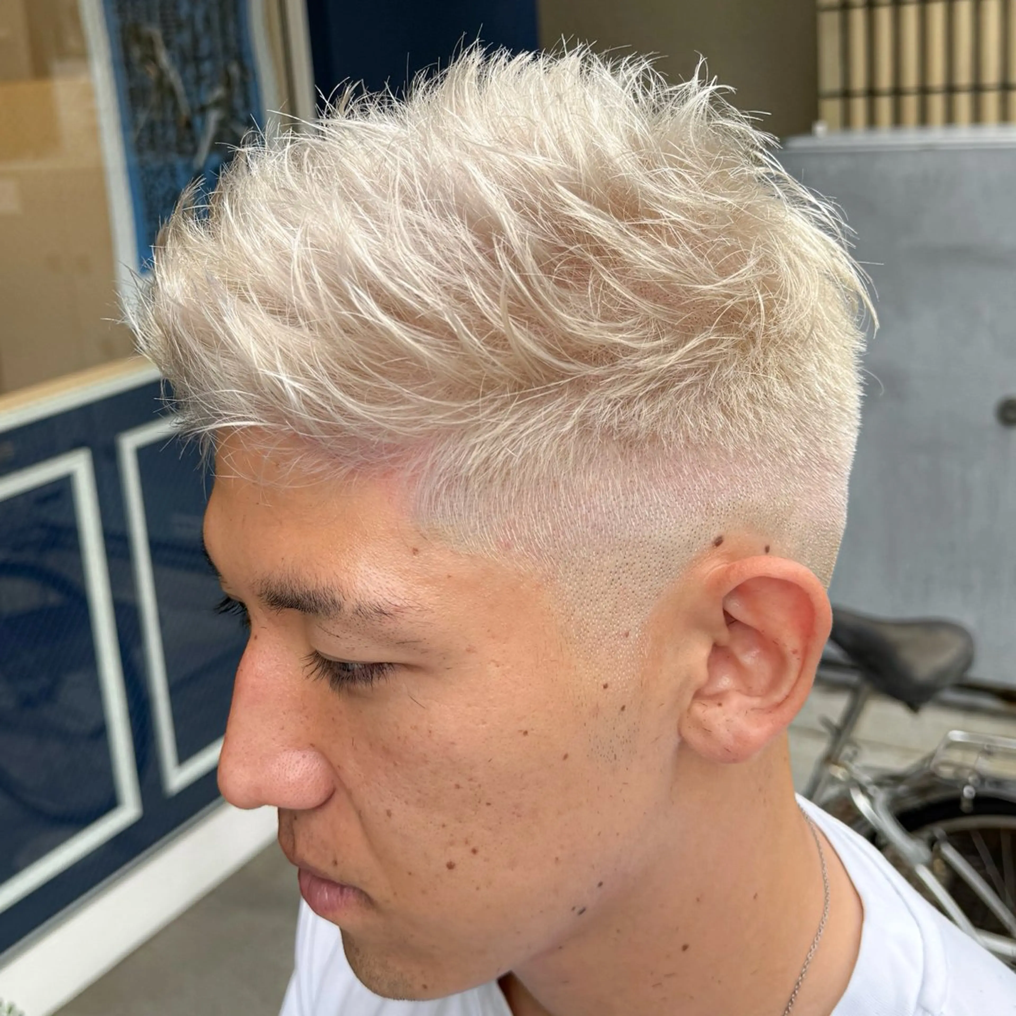 ショート カラー メンズ ヘアカラー 吉田 新平のヘアスタイル