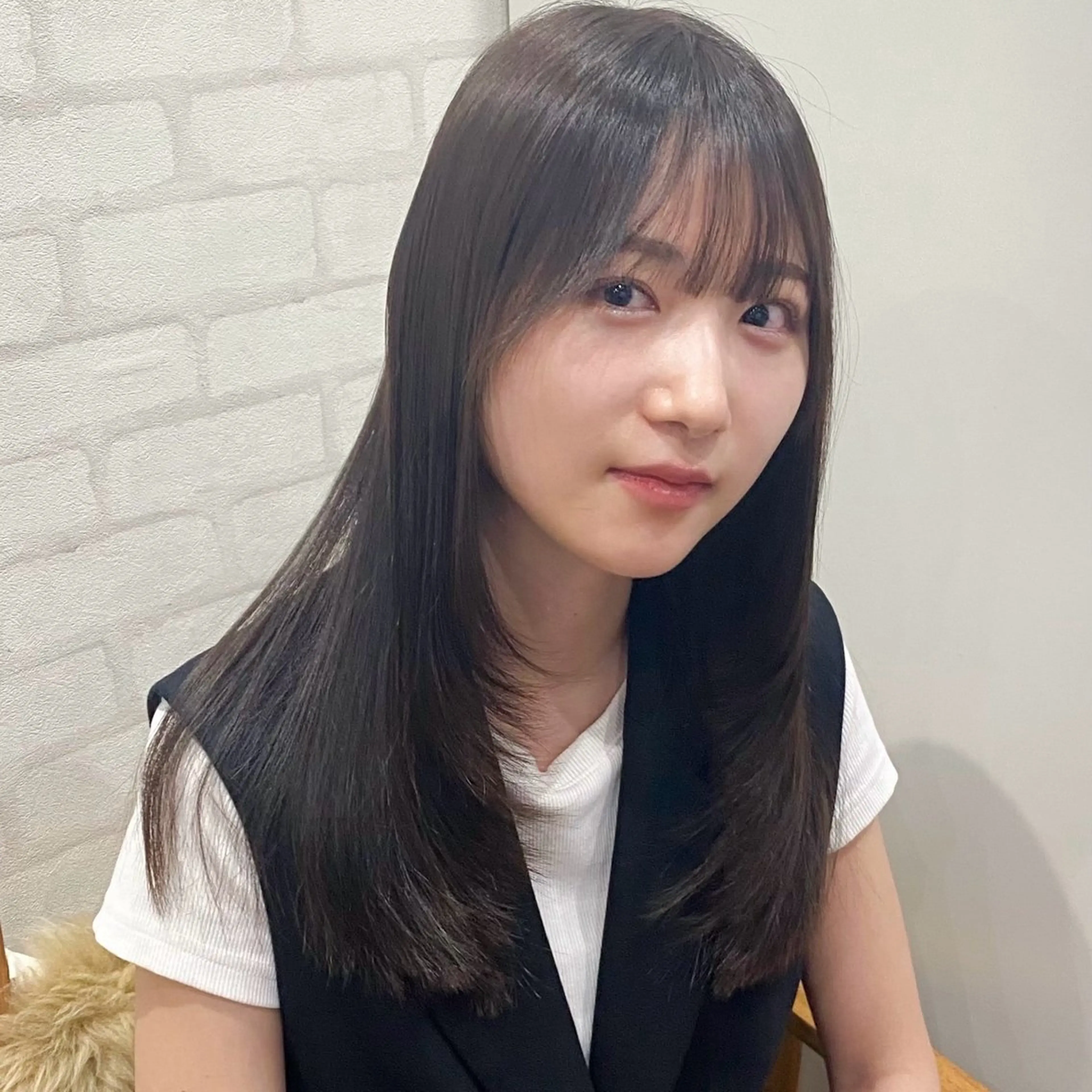 ロング カラー 透明感カラー カット ヘアカラー トリートメント shiori/透明感 /顔周り/髪質改善のヘアスタイル