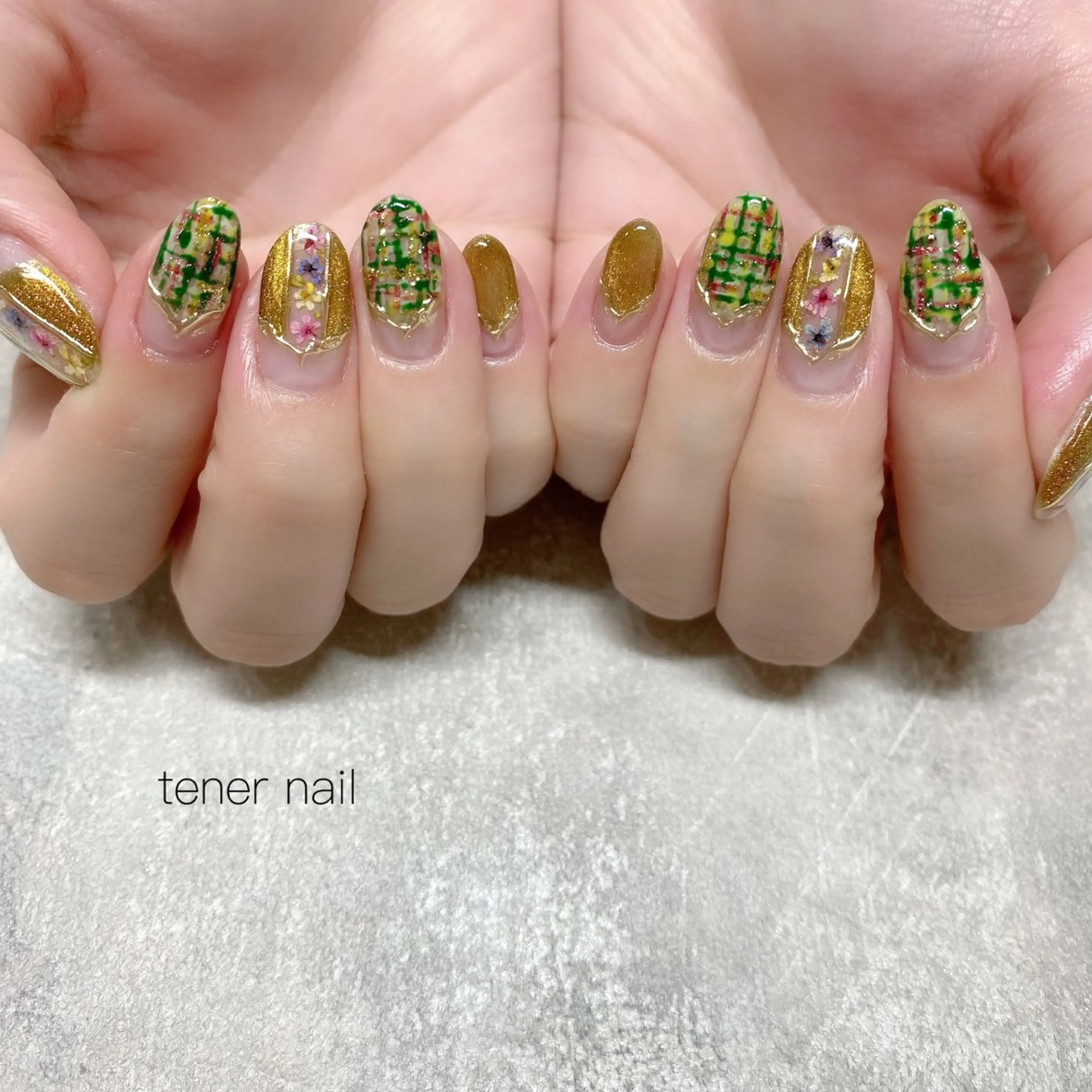 ネイル フラワーネイル ハンドネイル テネルネイル tener nailのネイルデザイン