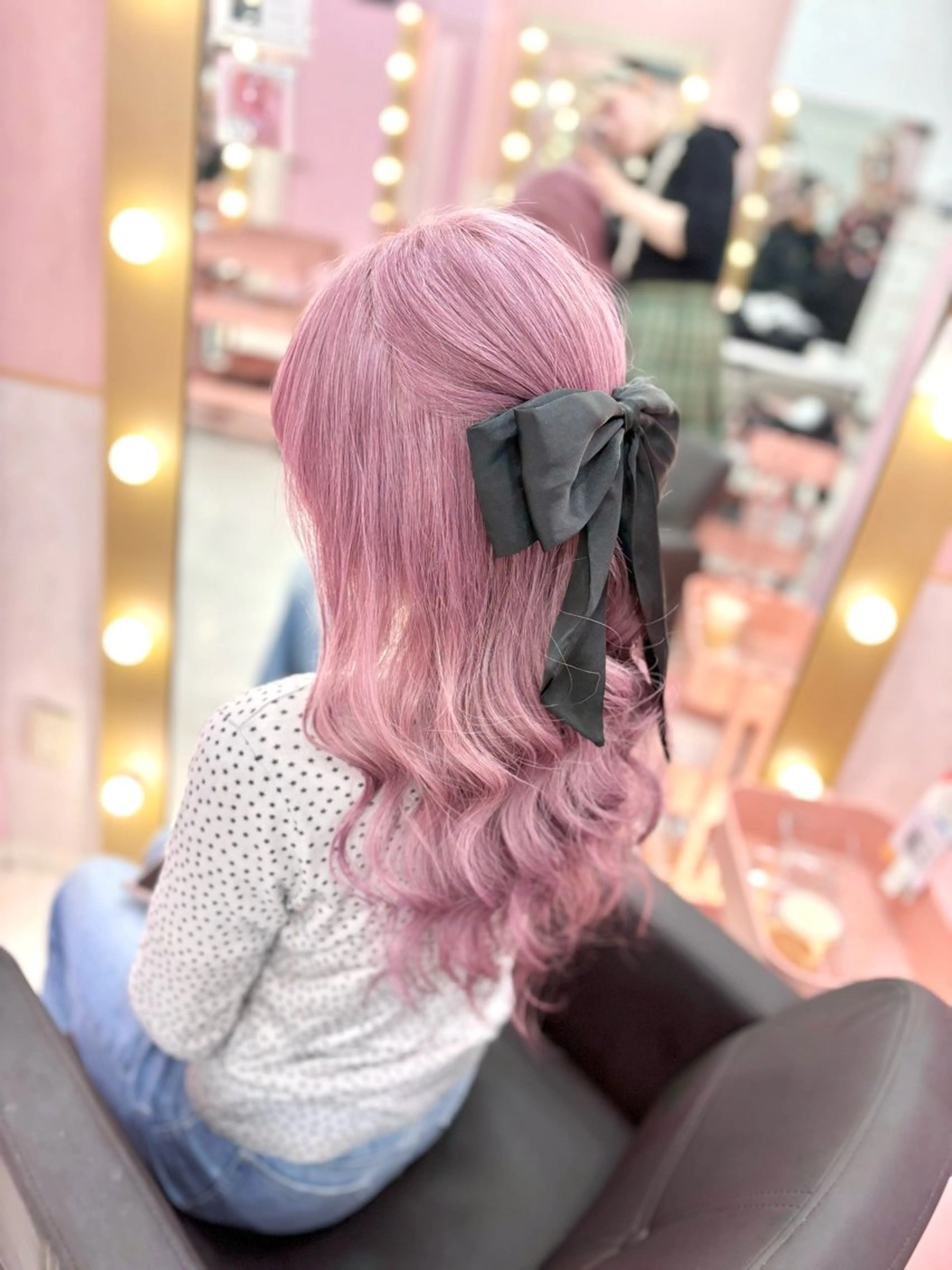 セミロング カラー 甘ふわgirly🎀 ハイトーン🤍Ramのヘアスタイル