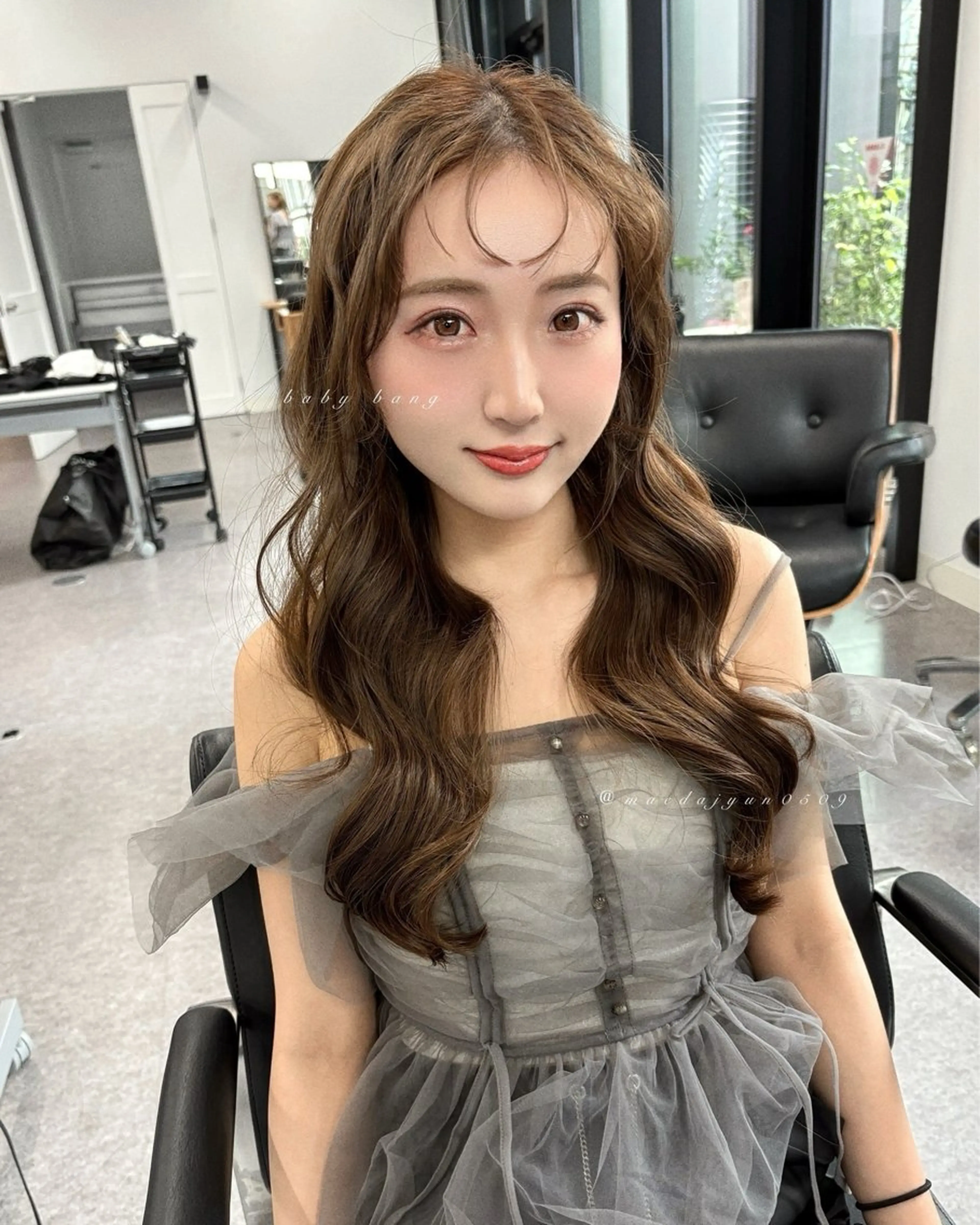 ミディアム MAEDA 西金沢美容室のヘアスタイル