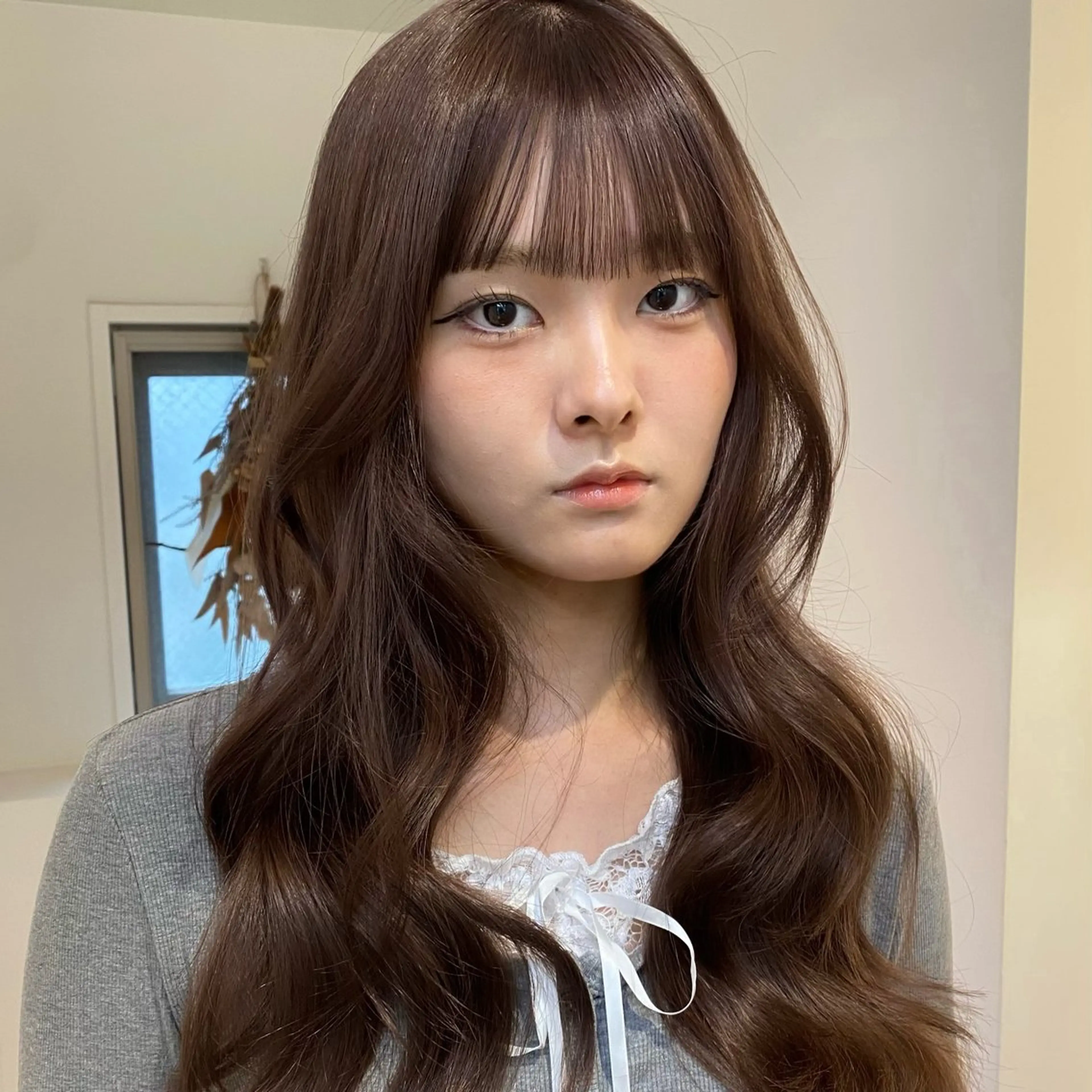 ロング カラー ヘアアレンジ 望月 菜央のヘアスタイル