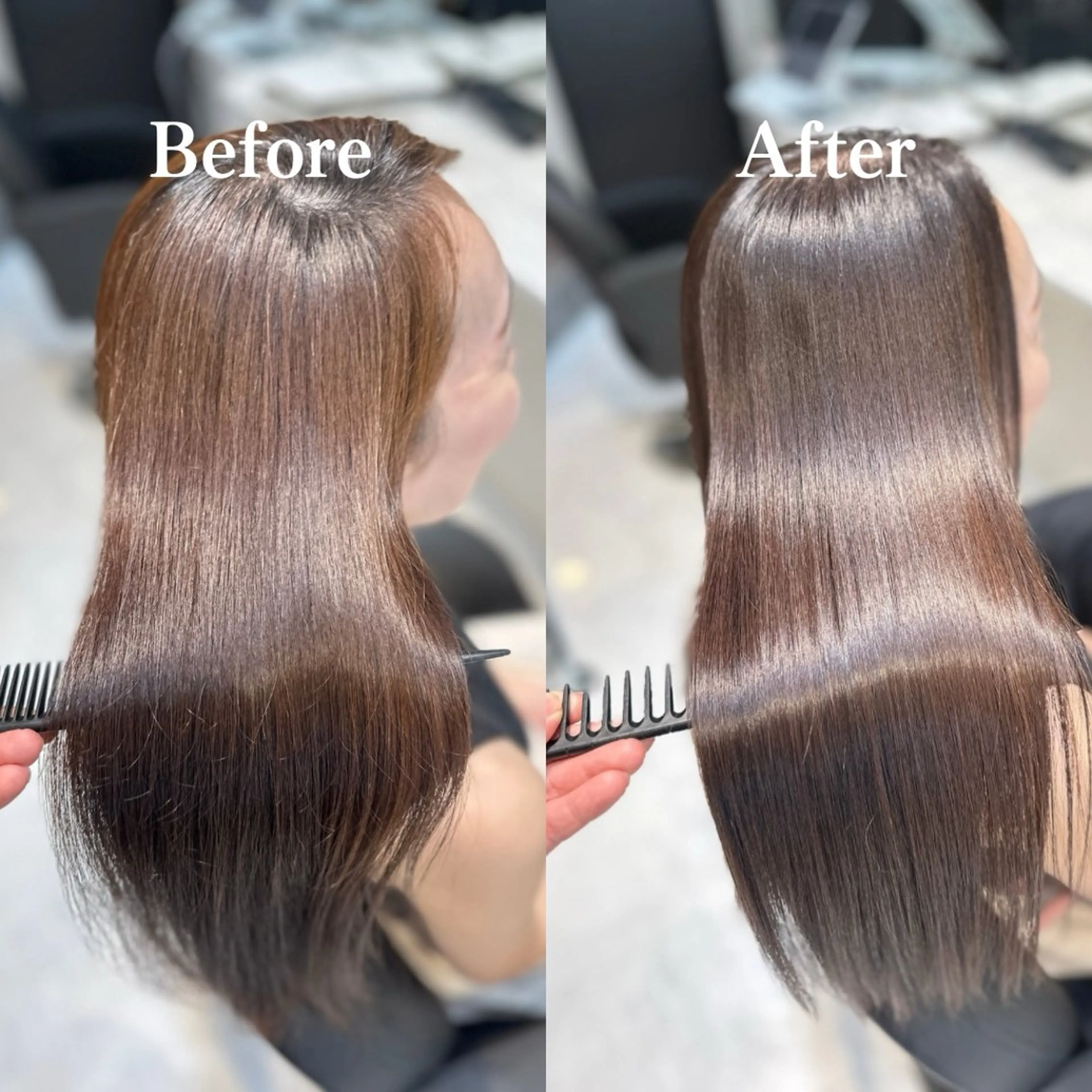 髪質改善へアエステ +髪質改善オーガニックカラーリタッチ(2ヶ月以内)の写真