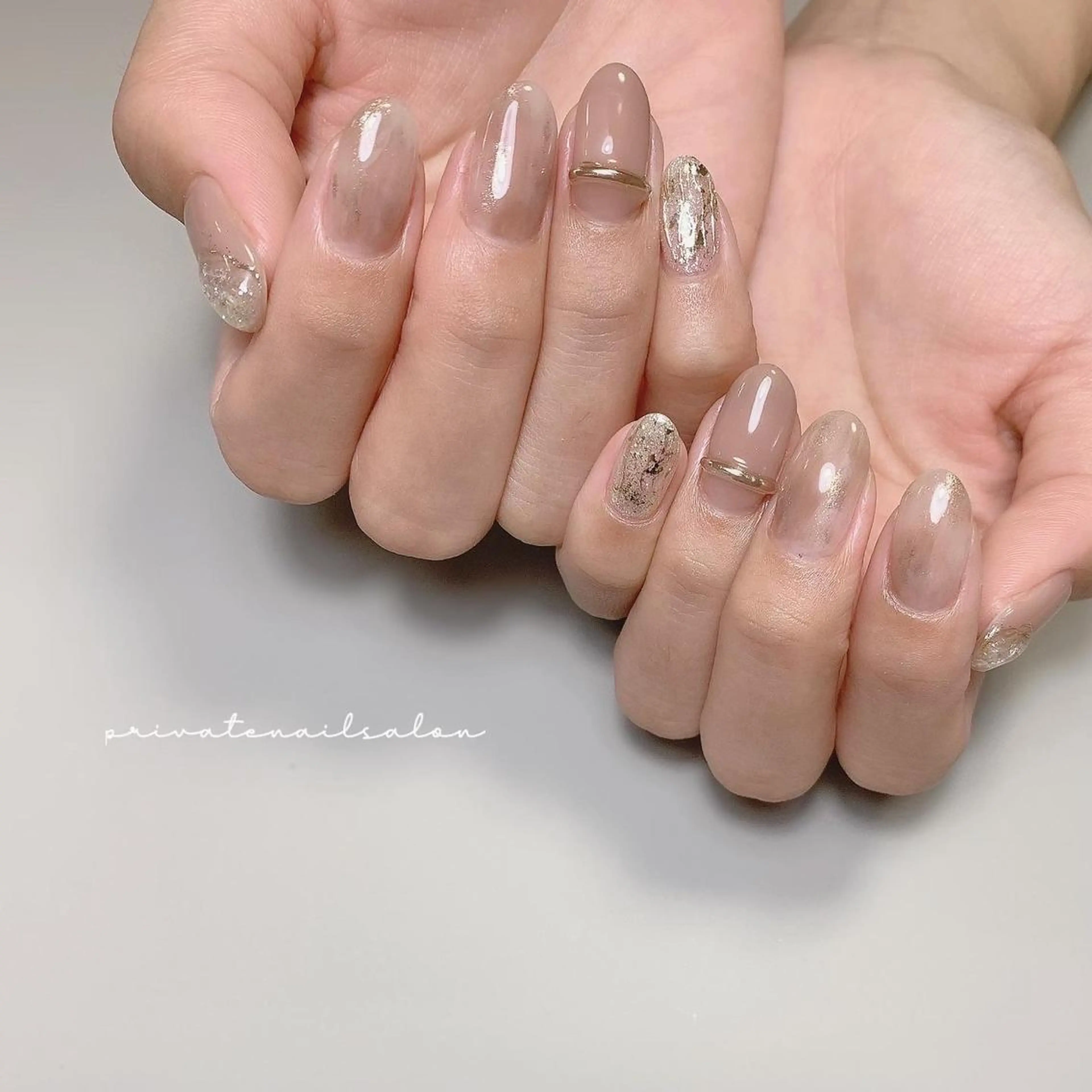 ネイル ニュアンスネイル スカルプネイル ハンドネイル Liebe nailのネイルデザイン