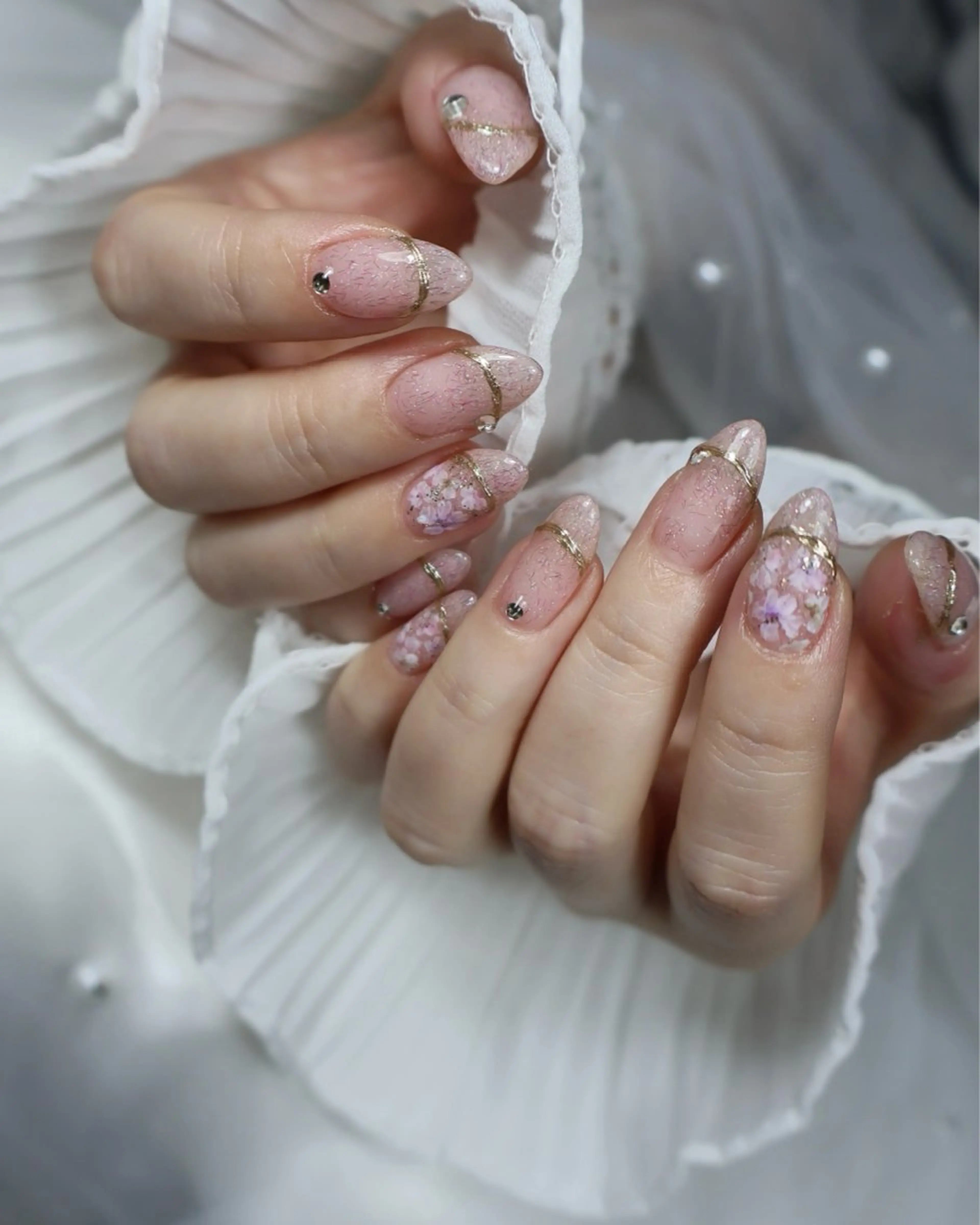 ネイル アートネイル フラワーネイル ジェルネイル ハンドネイル beauty salonM&Iのネイルデザイン