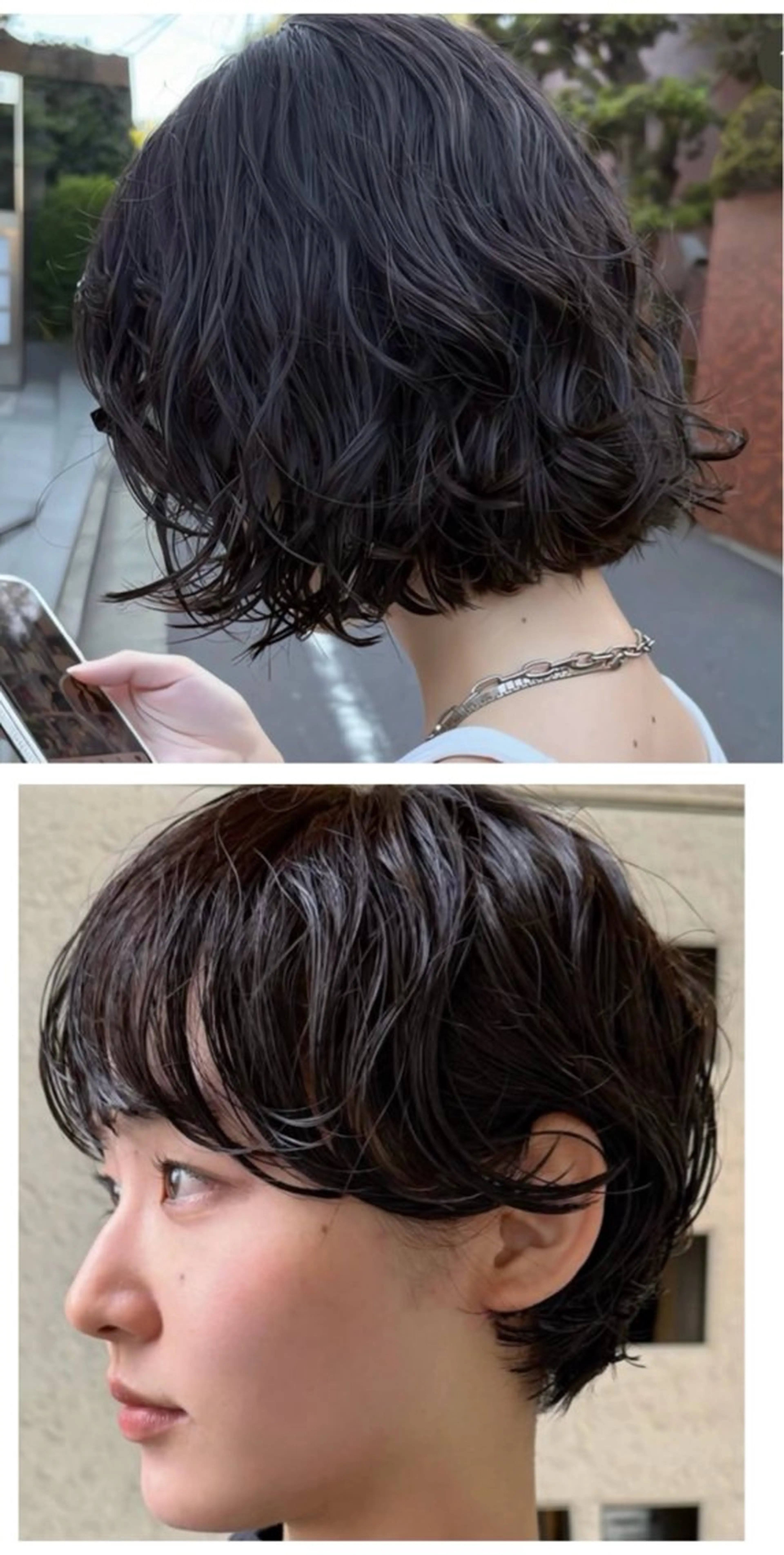 ショート パーマ 短めショートカット カットモデルのヘアスタイル