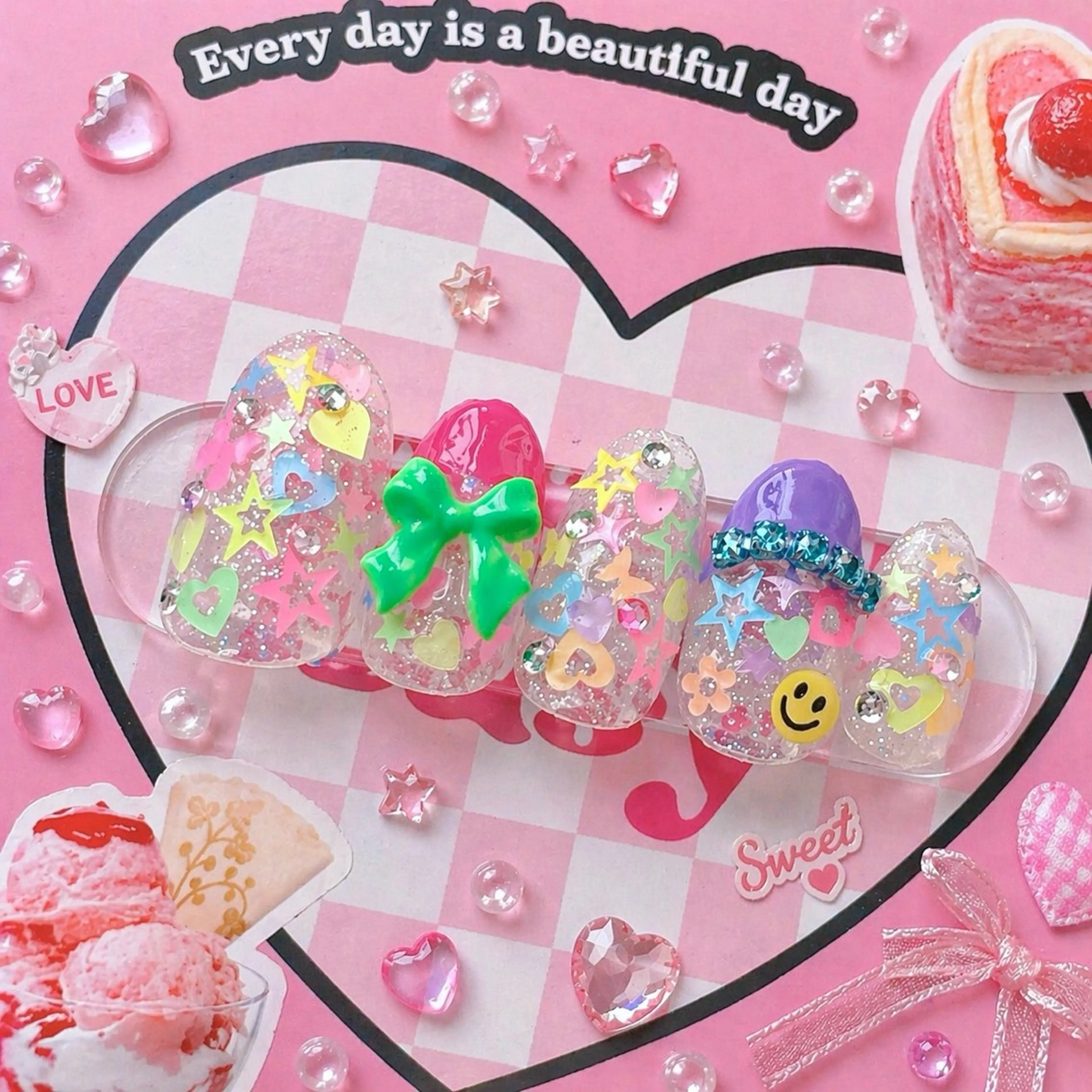 ネイル ハンドネイル MignonReve ♡EIMI🌈のネイルデザイン