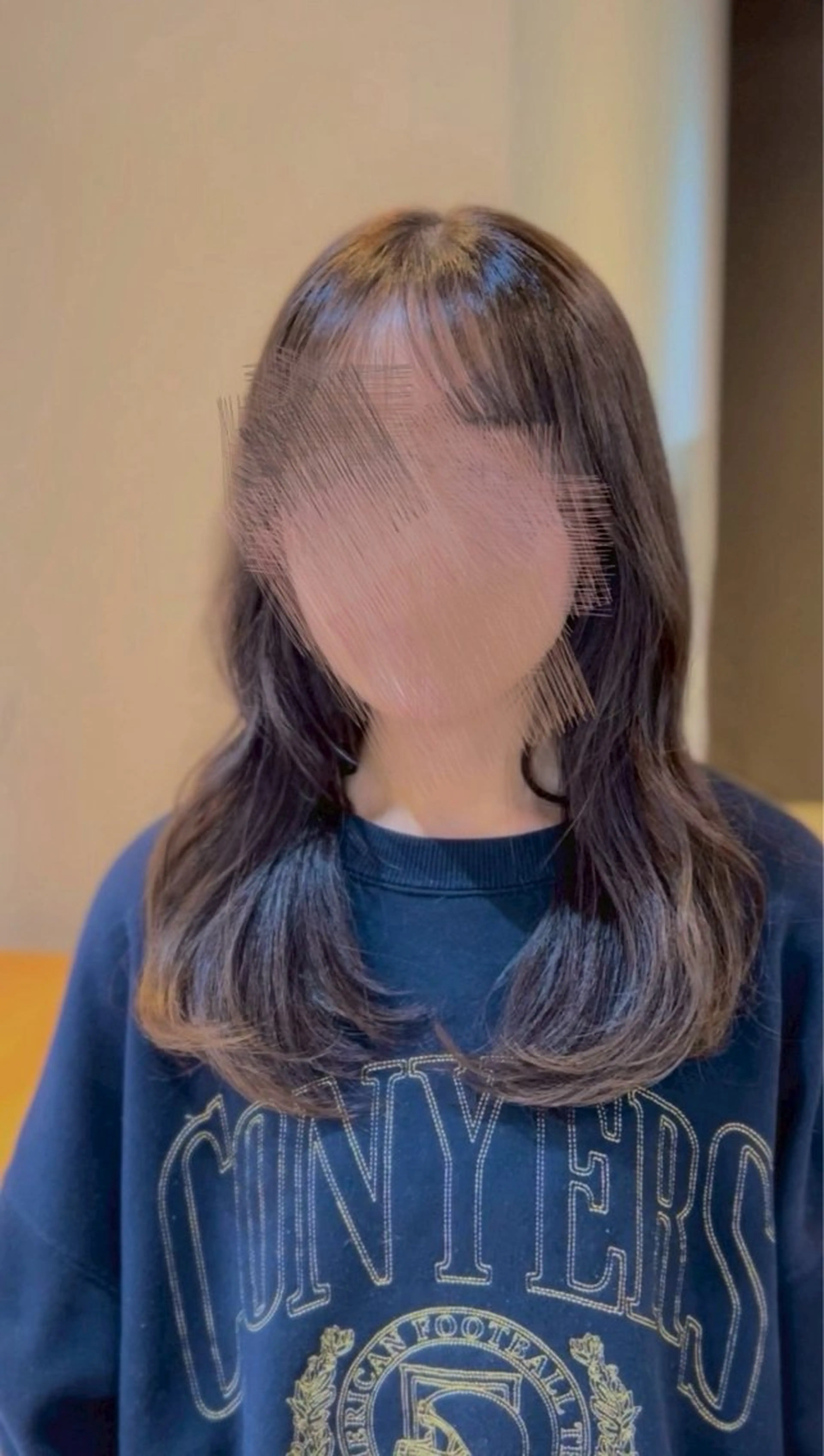前髪・顔周りカット+ワンカラー🥣ꕀ´ˎ˗（marbbマイクロバブル頭皮クレンジングor水トリートメント付☁️𓍼）の写真