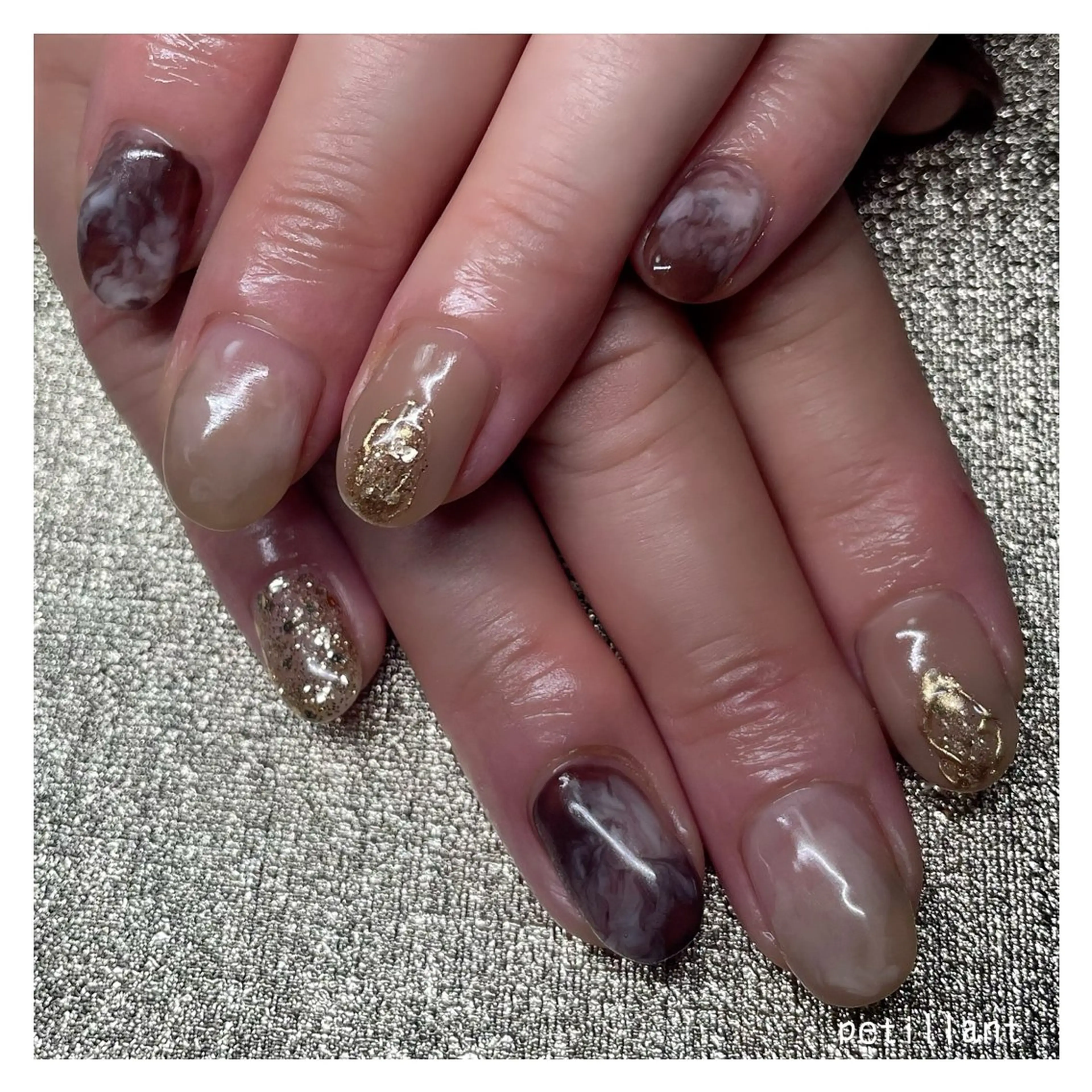 ネイル キラキラネイル nail salon petillantのネイルデザイン