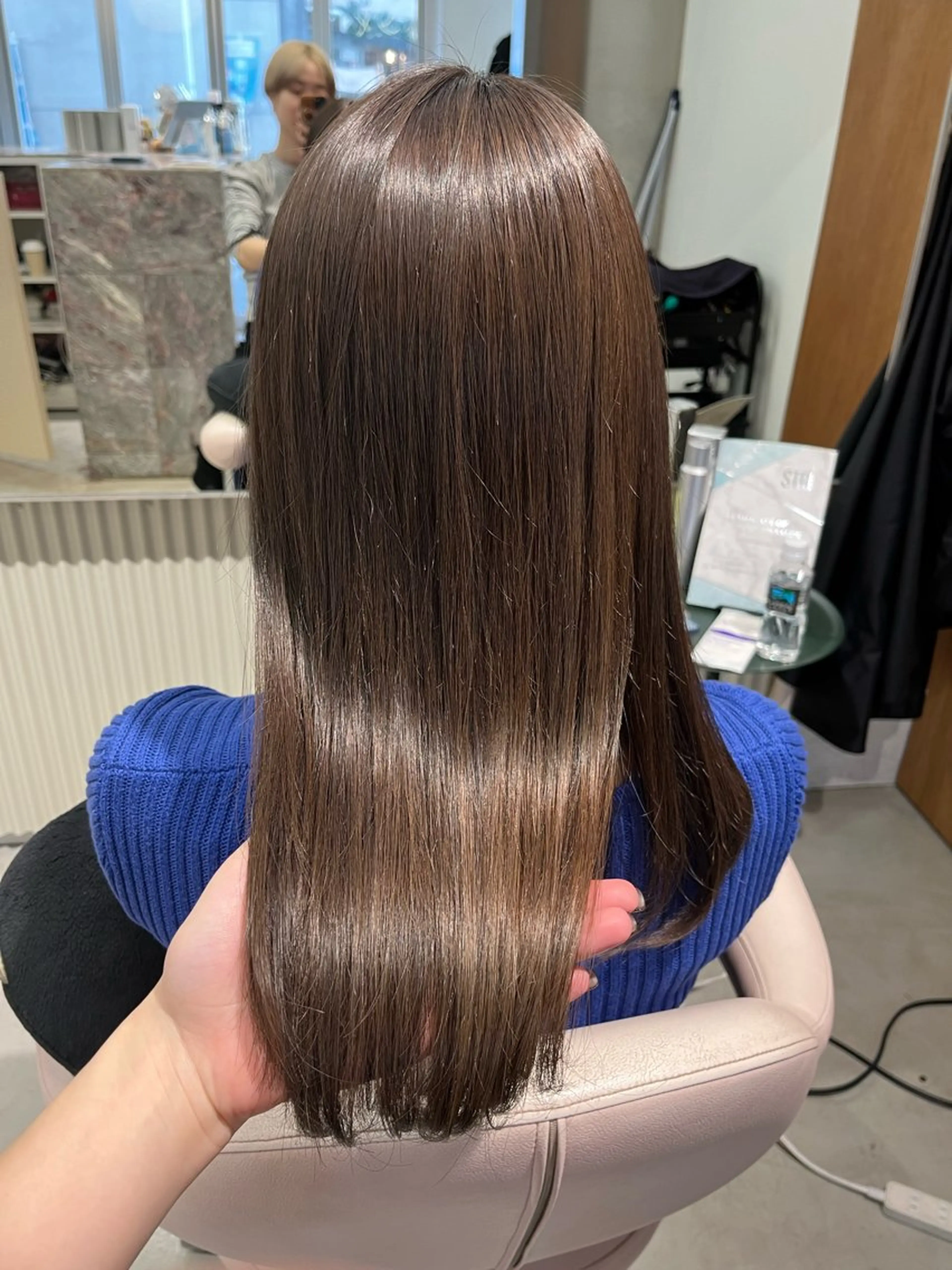 セミロング カラー カット ヘアカラー トリートメント 池田 寿子のヘアスタイル