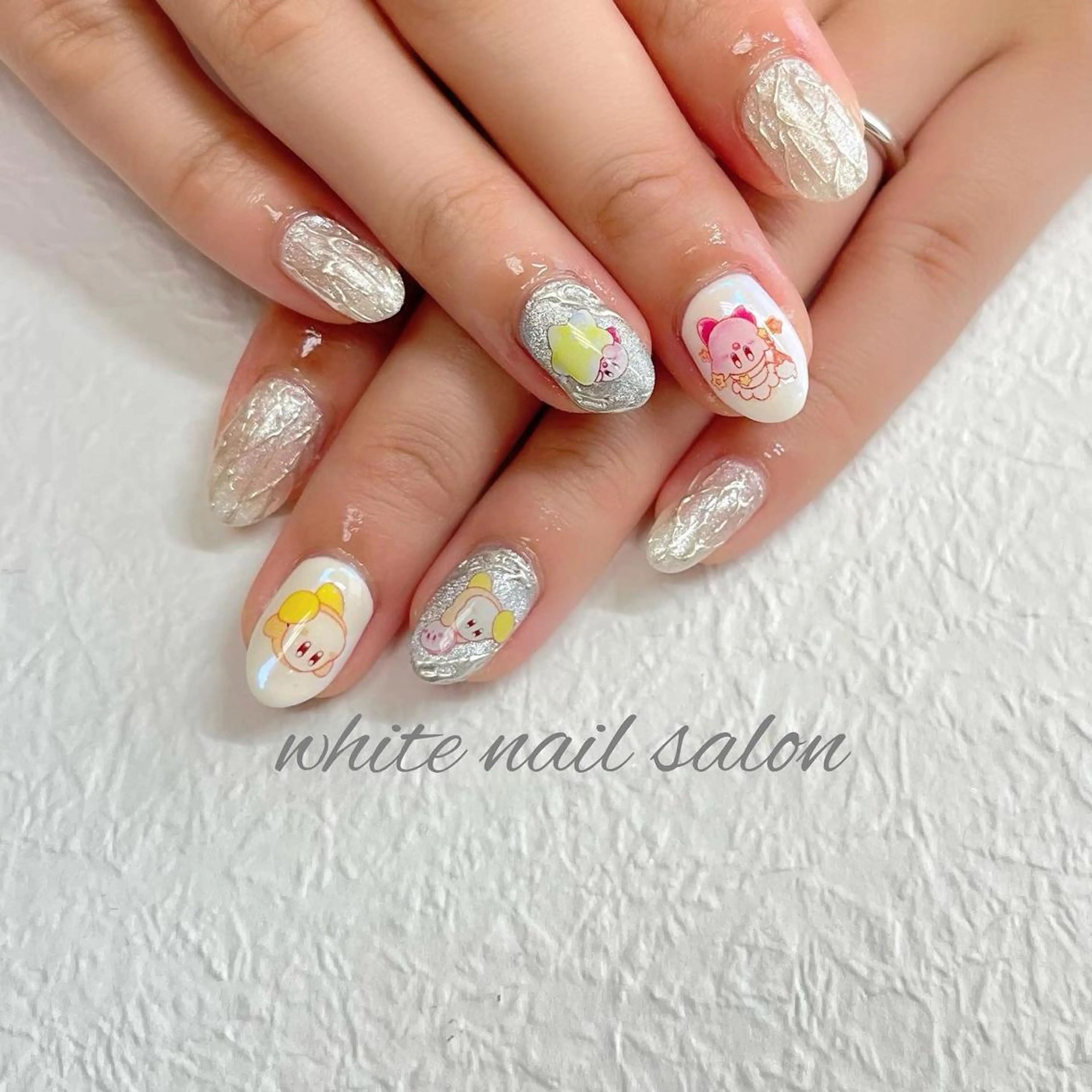 ネイル ジェルネイル ハードジェル ラメ(グリッター) 持ち込み ソフトジェル ハンドネイル white nail salonのネイルデザイン