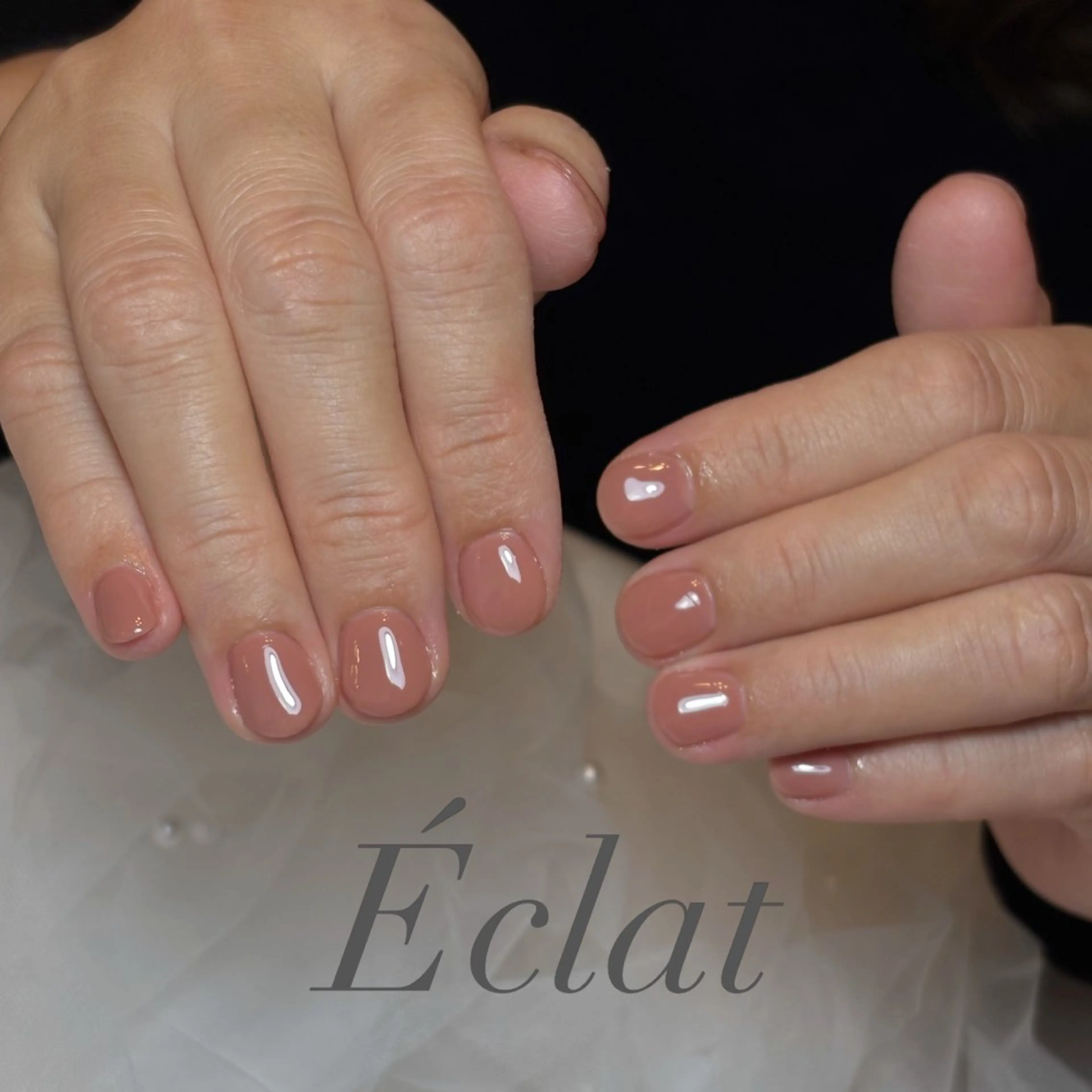 ネイル ワンカラーネイル ハンドネイル nail salon Éclatのネイルデザイン